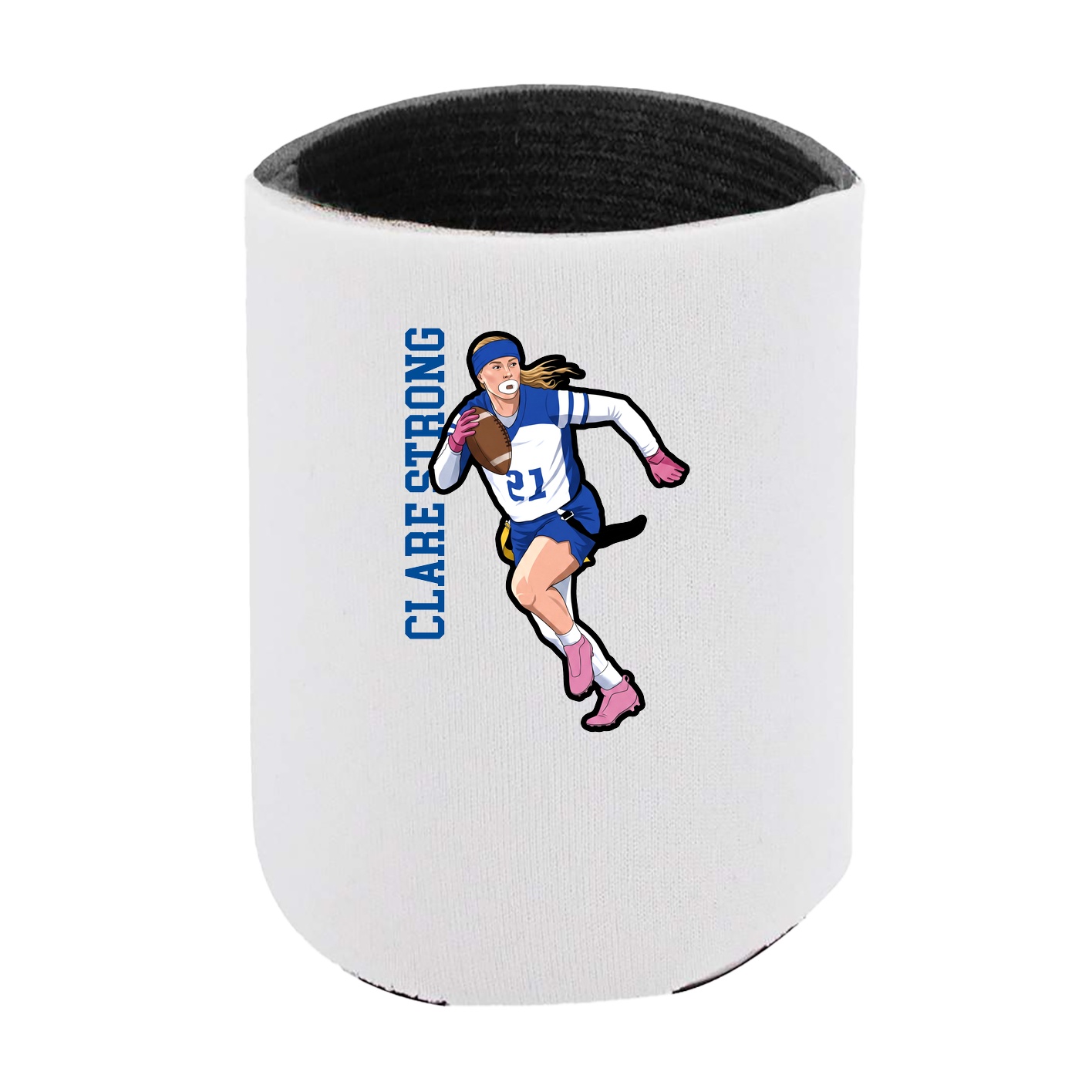 Can Holder — Name Vertical in White