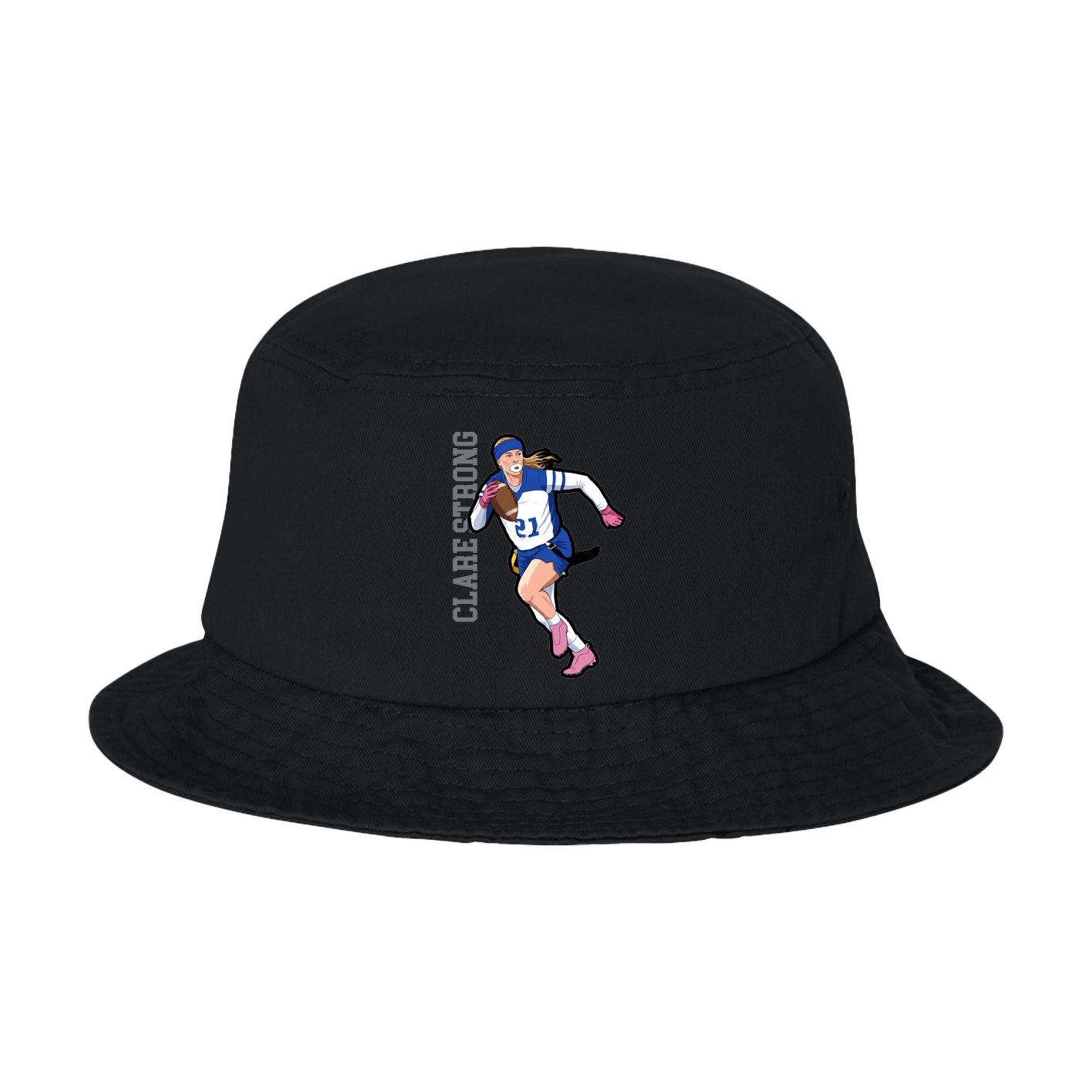 Bucket Cap — Name Vertical in Black