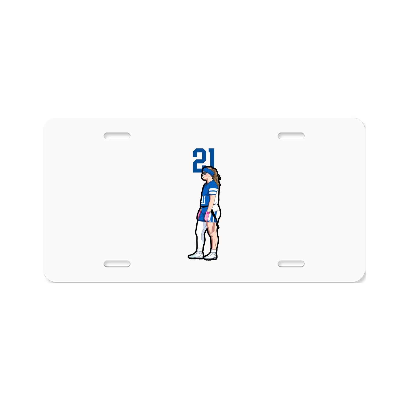 License Plate — Number Top in Classic