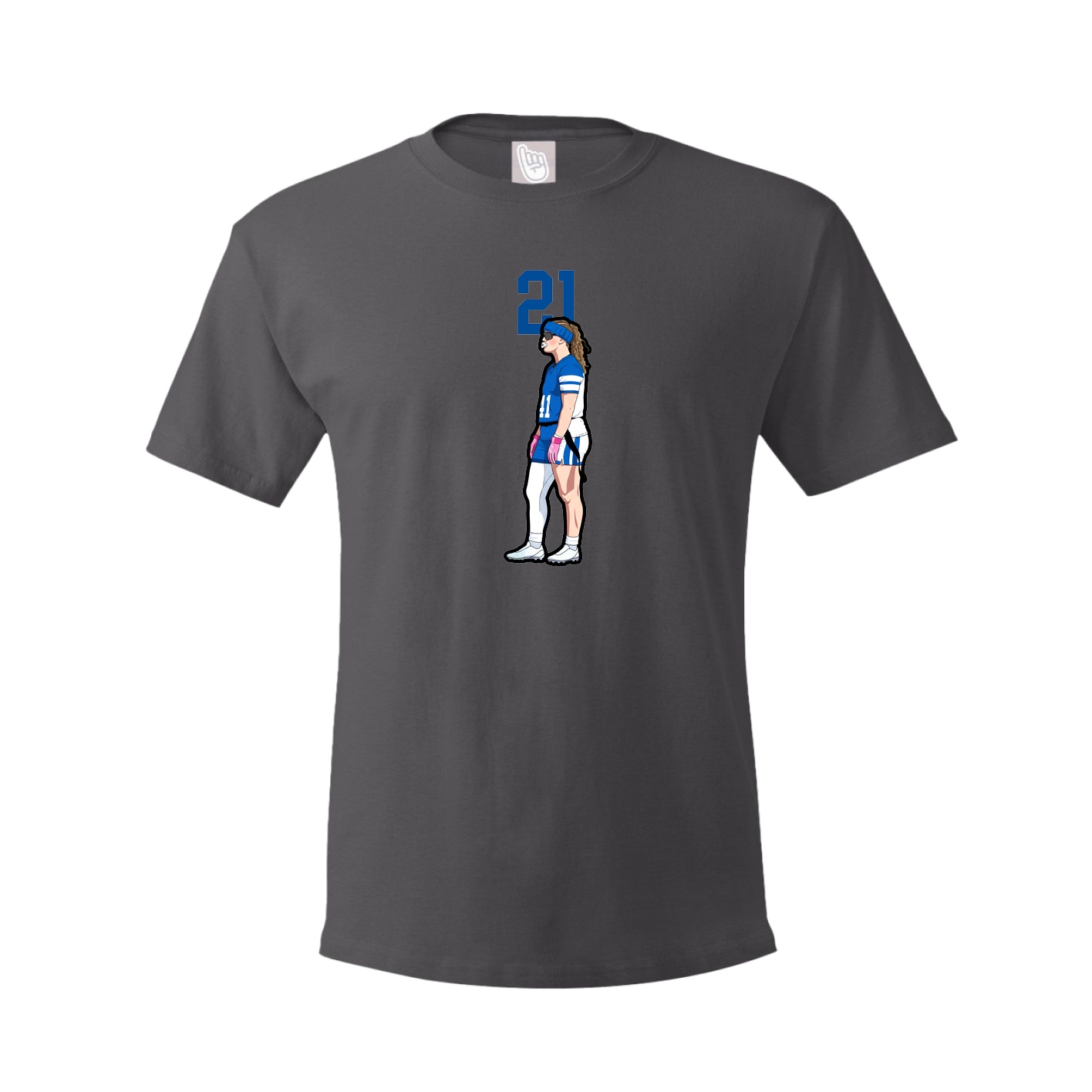 Tee — Number Top in Grey