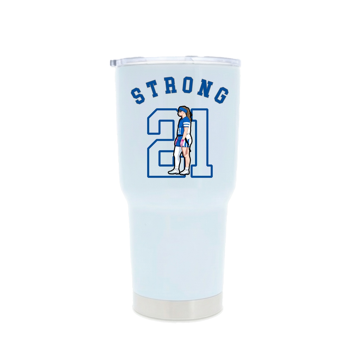 30oz Stainless Steel Tumbler — Shirsey Arch in White