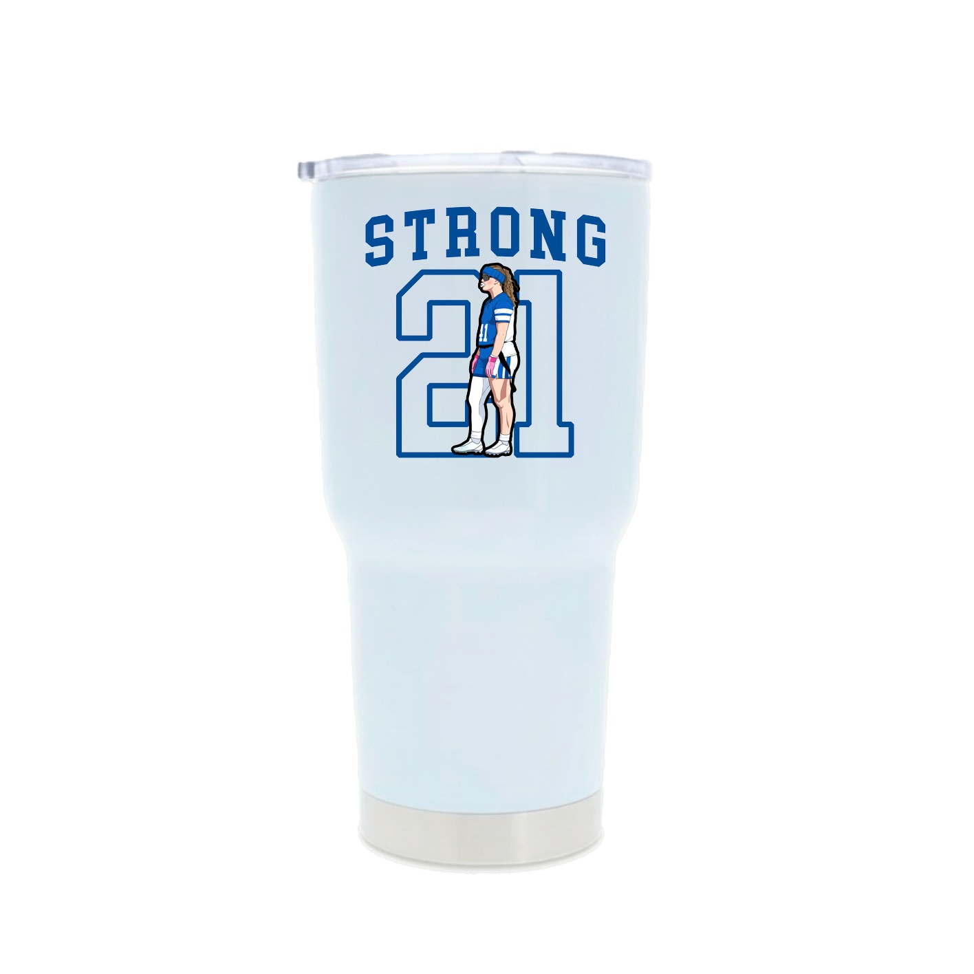 30oz Stainless Steel Tumbler — Shirsey in White