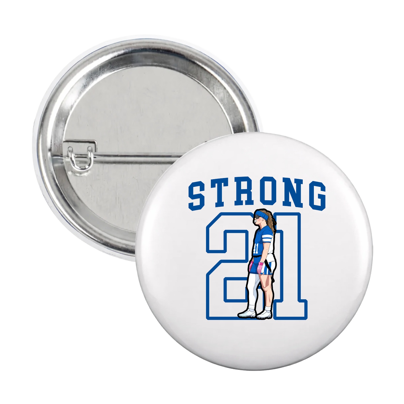 Game Day Button — Shirsey in White