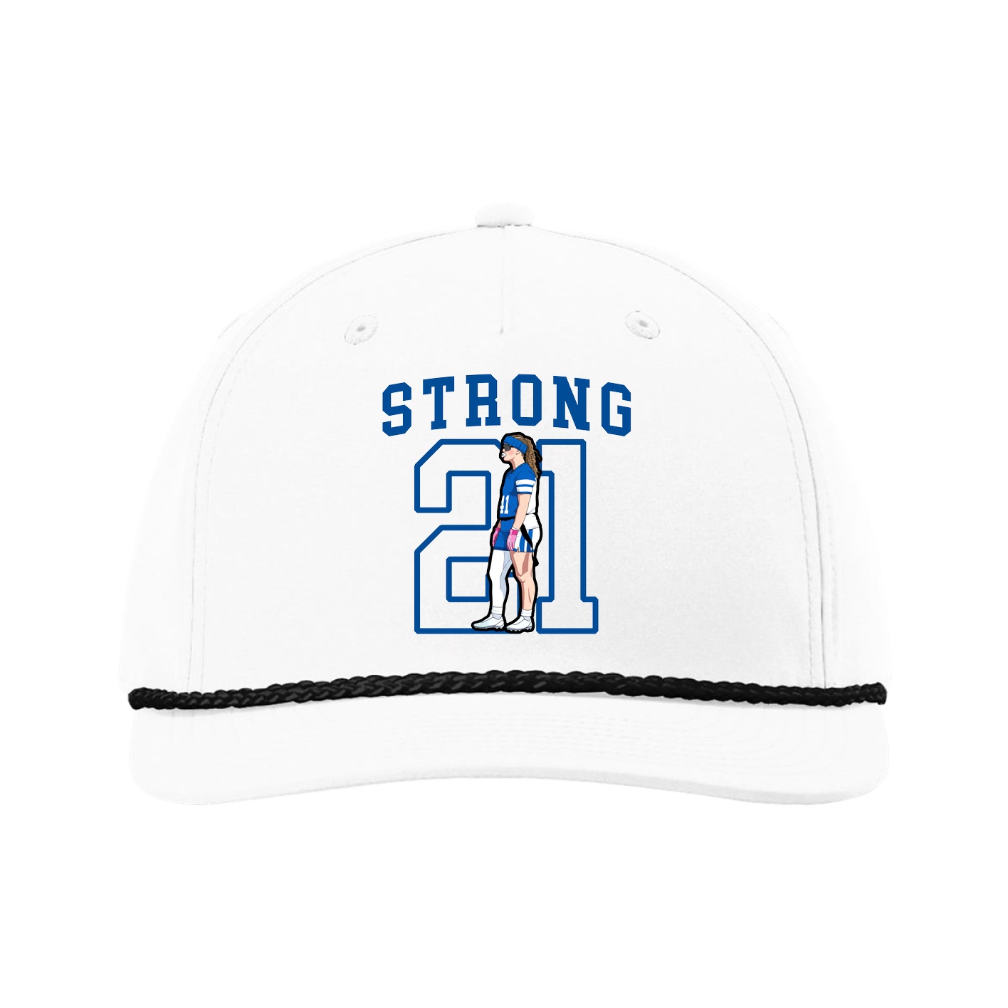 Five-Panel Classic Rope Cap — Shirsey in White