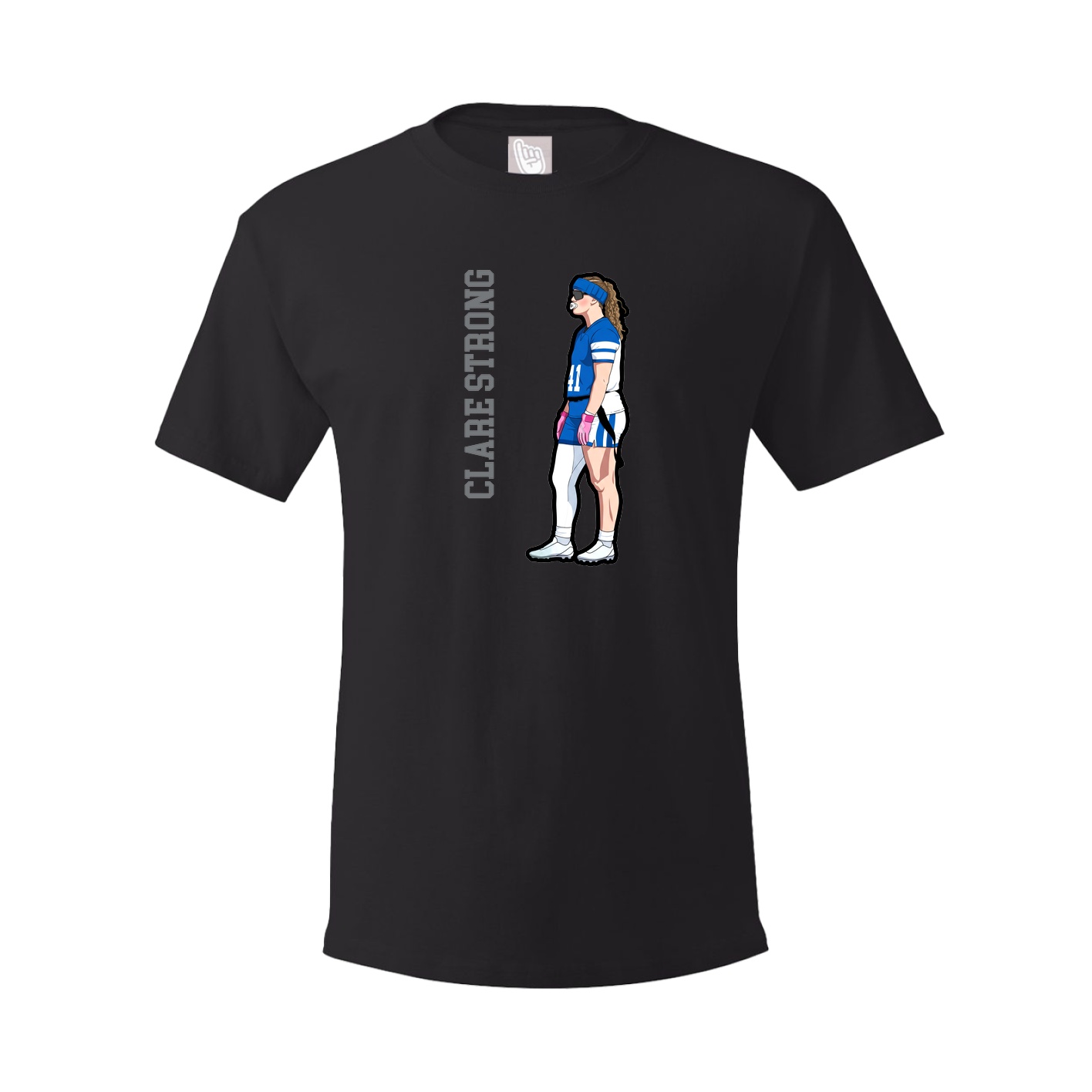 Youth Tee — Name Vertical in Black