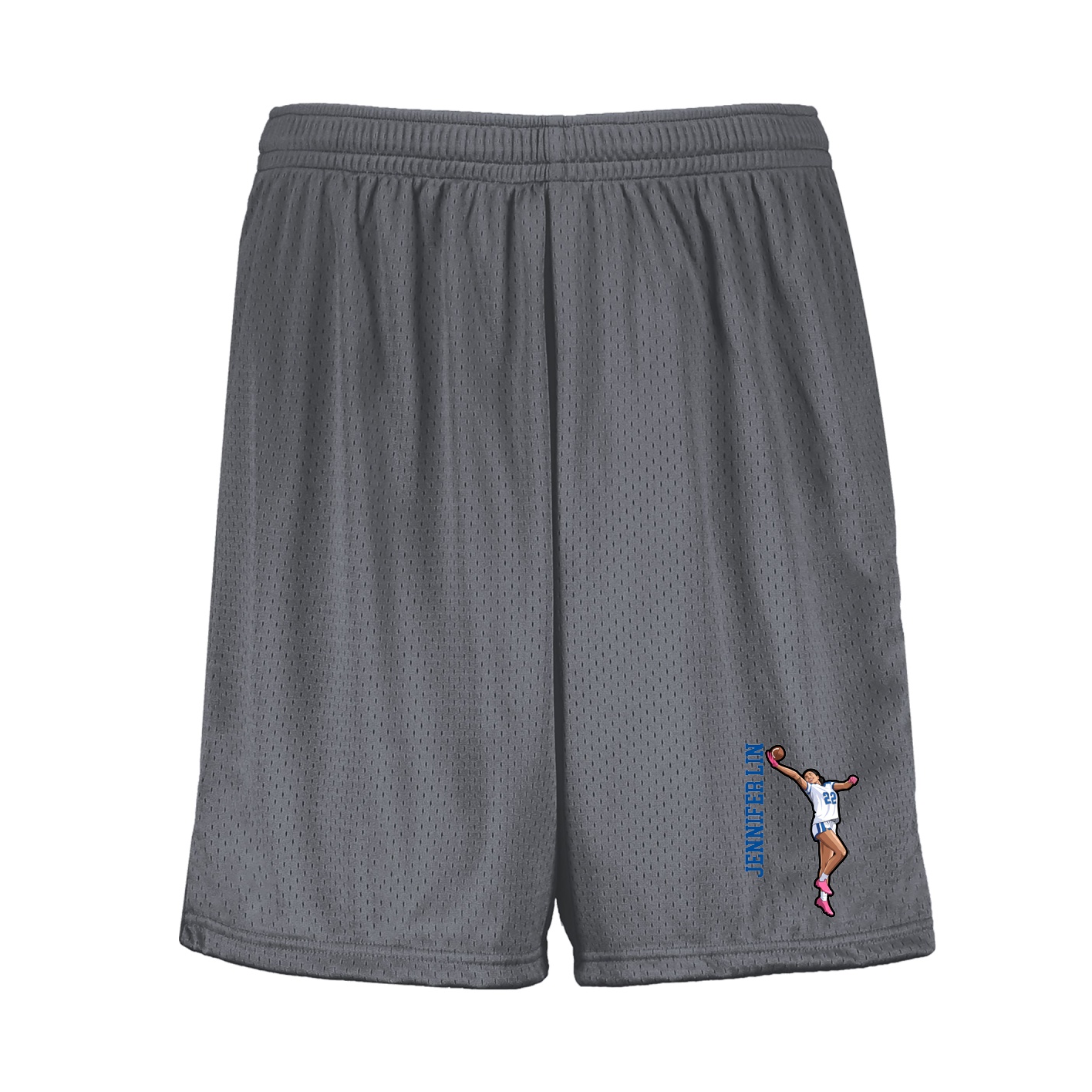 Shorts — Name Vertical in Grey