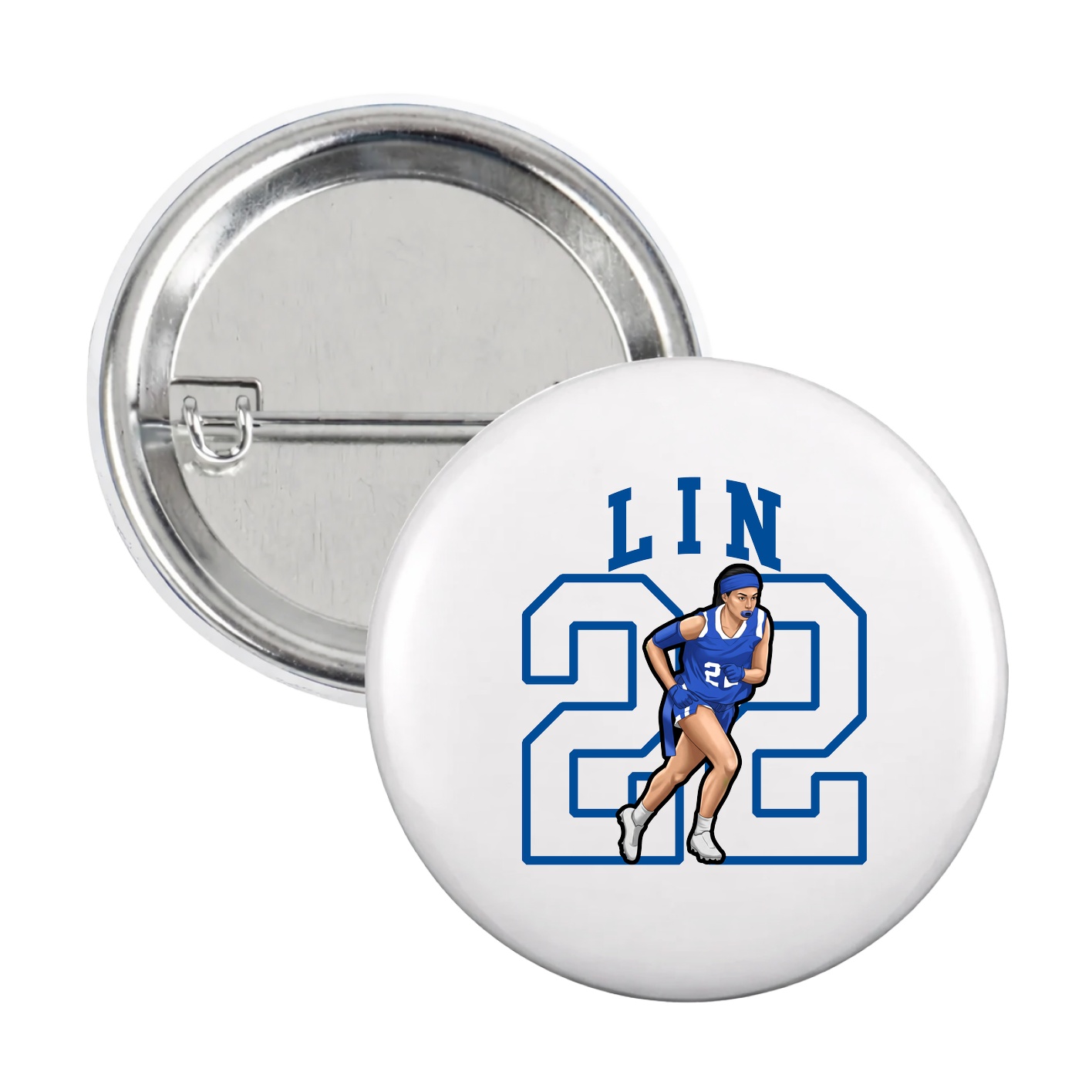 Game Day Button — Shirsey in White
