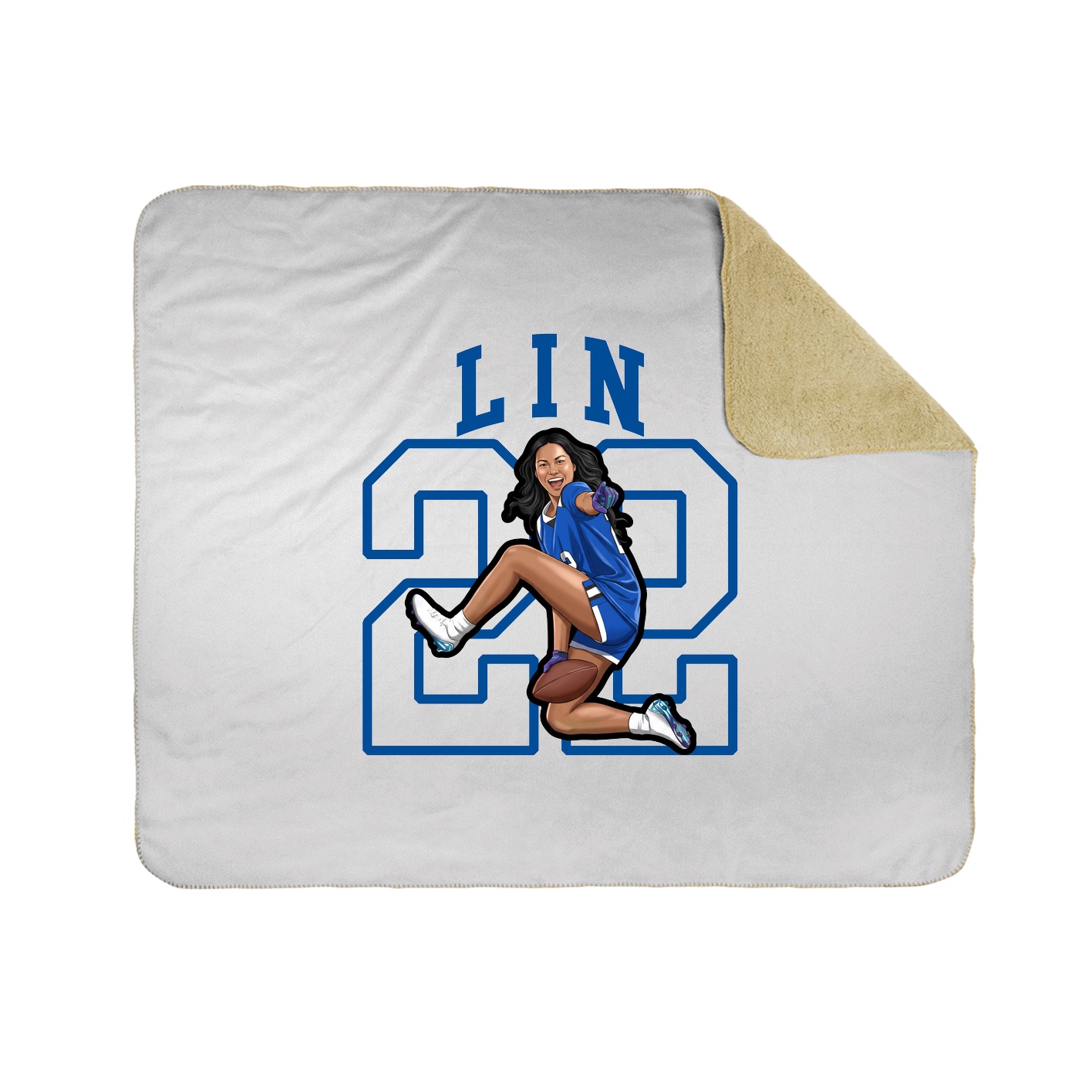 Throw Blanket — Shirsey in White