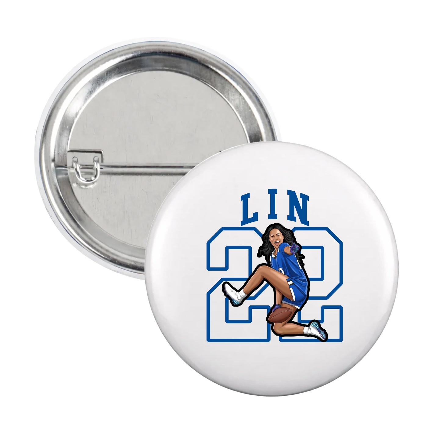 Game Day Button — Shirsey in White