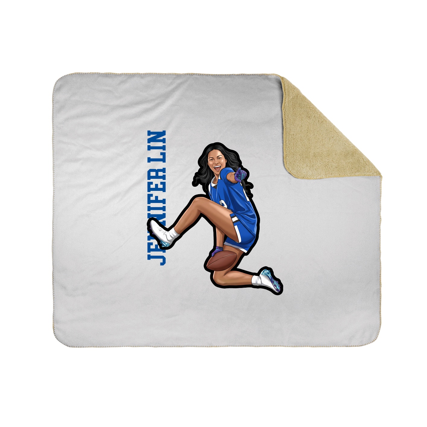 50x60 Sherpa Lined Throw Blanket