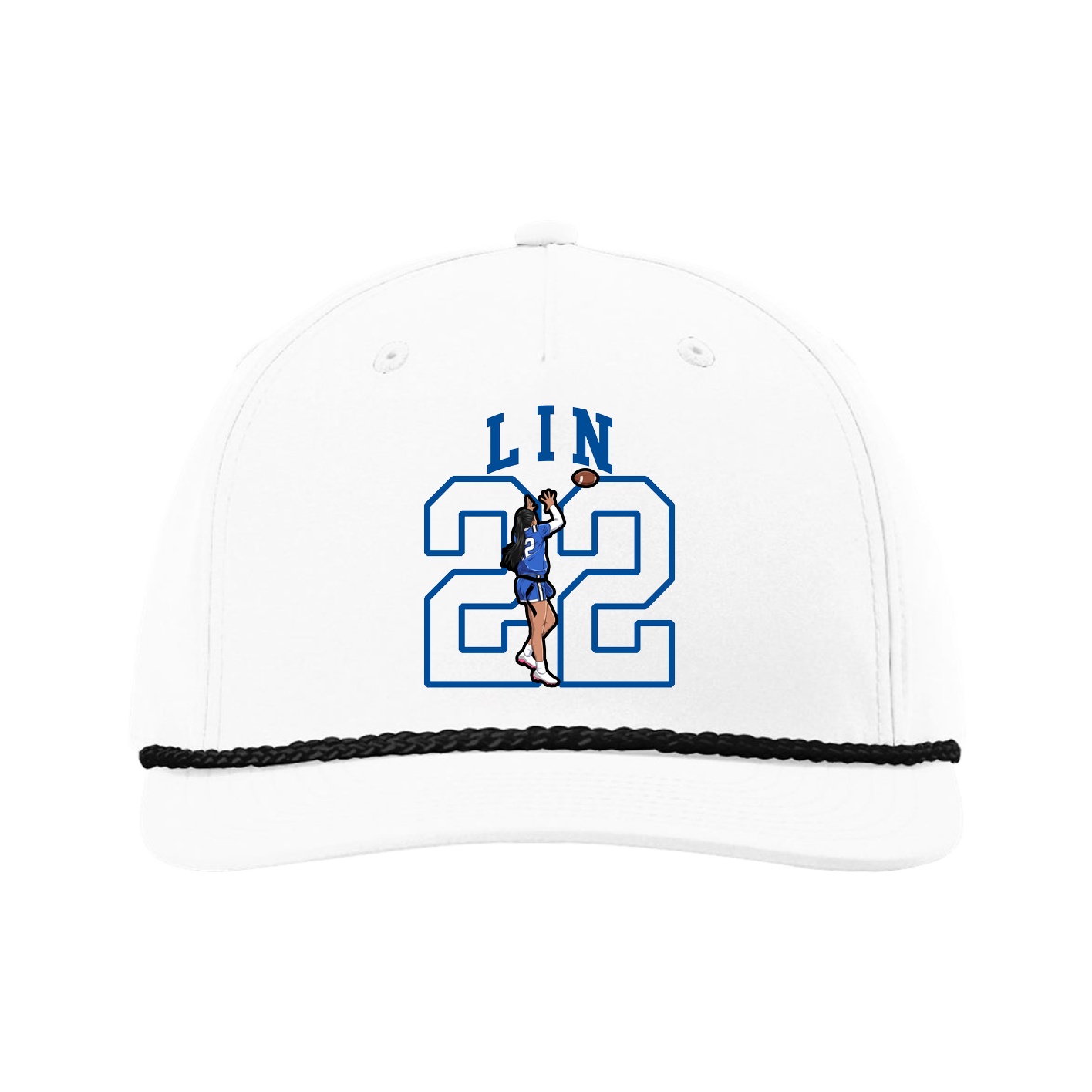 Five-Panel Classic Rope Cap — Shirsey in White