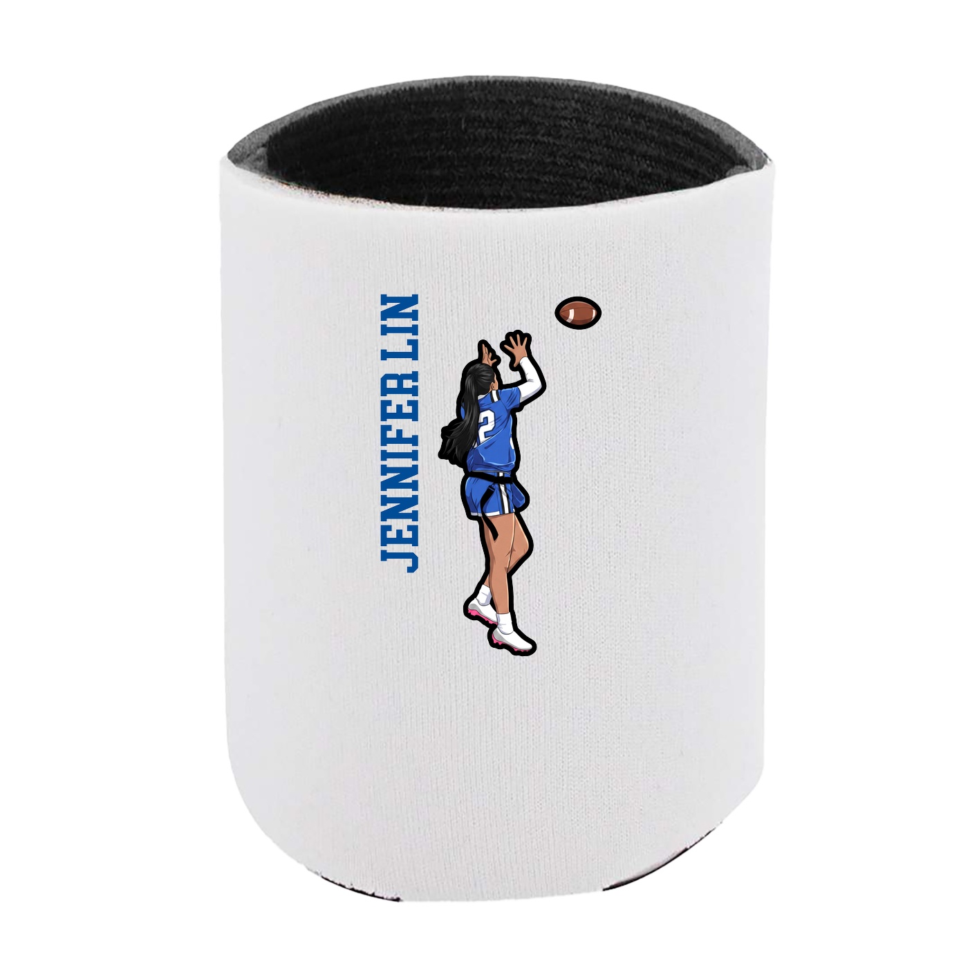Can Holder — Name Vertical in White