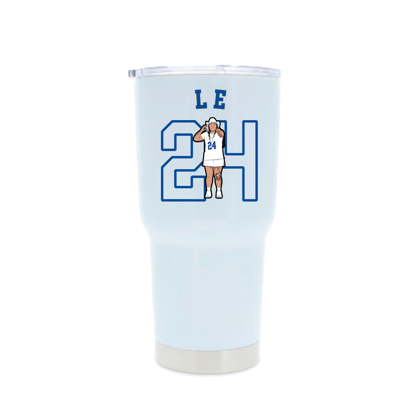 30oz Stainless Steel Tumbler — Shirsey Arch in White