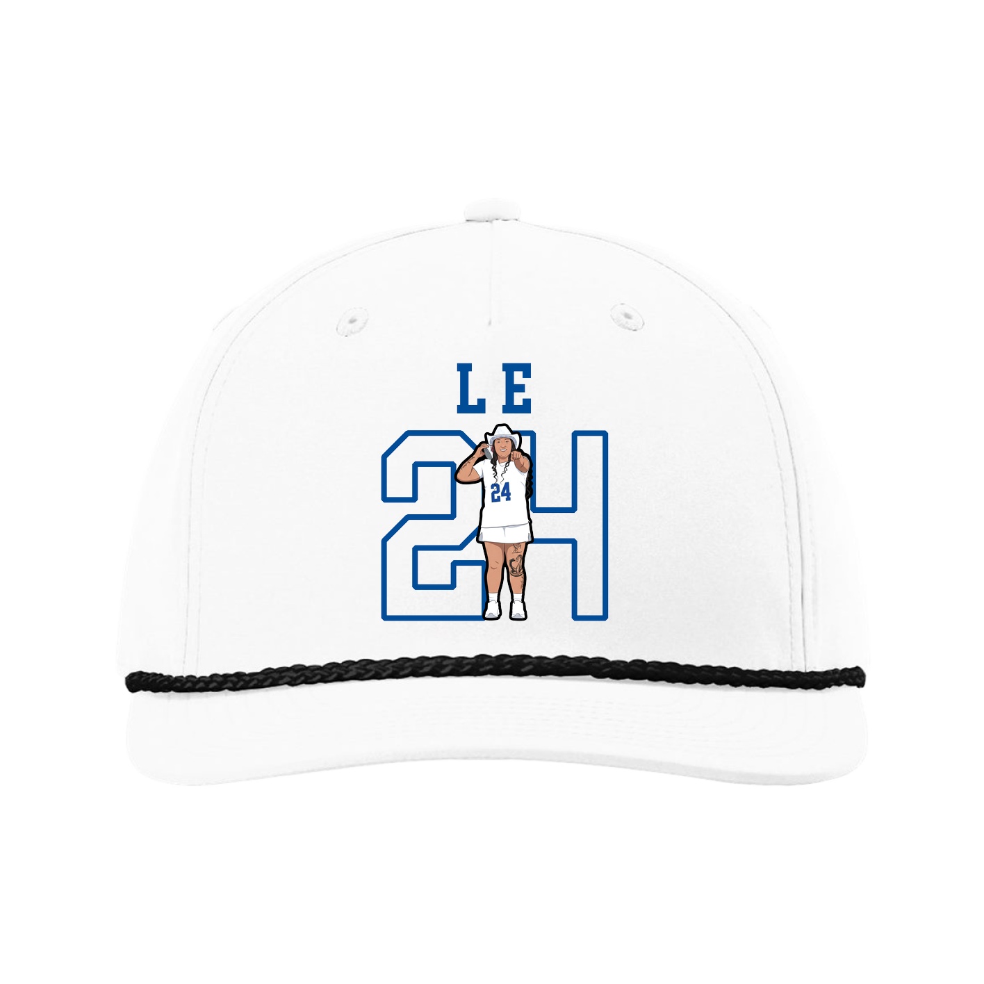 Five-Panel Classic Rope Cap — Shirsey in White