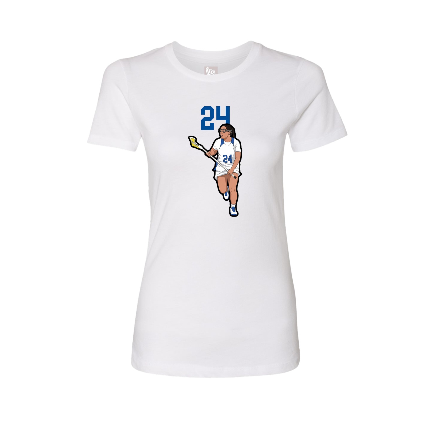Womens Tee — Number Top in White