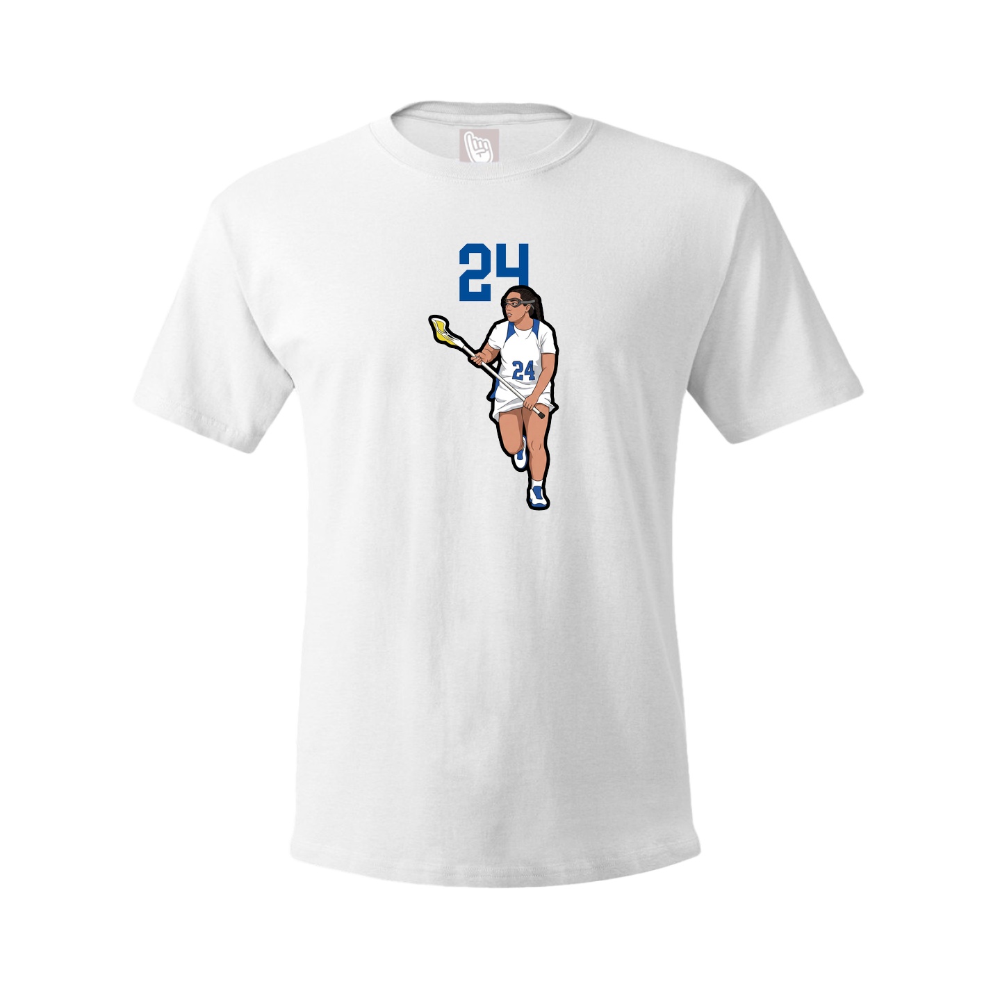 Youth Tee — Number Top in White