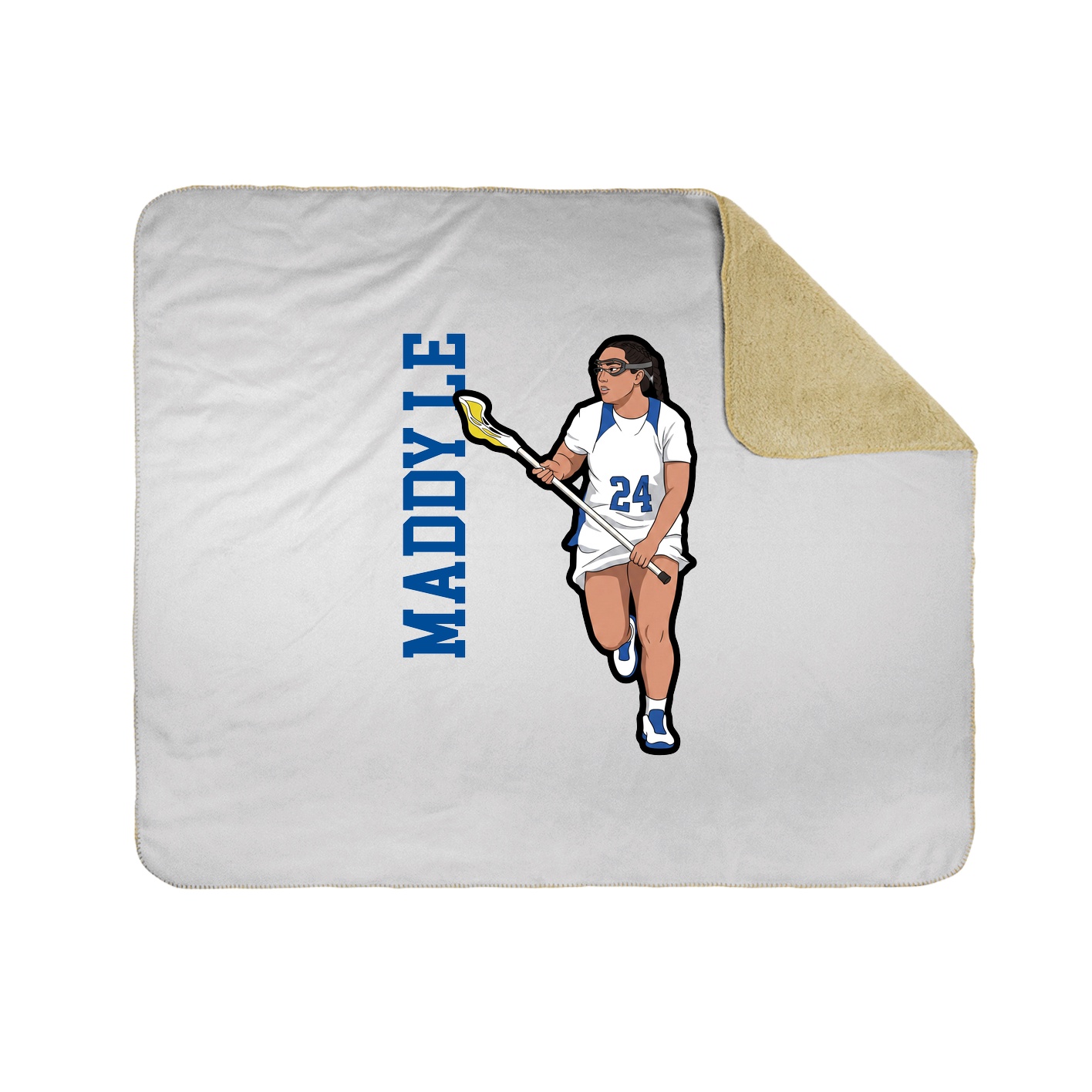 50x60 Sherpa Lined Throw Blanket