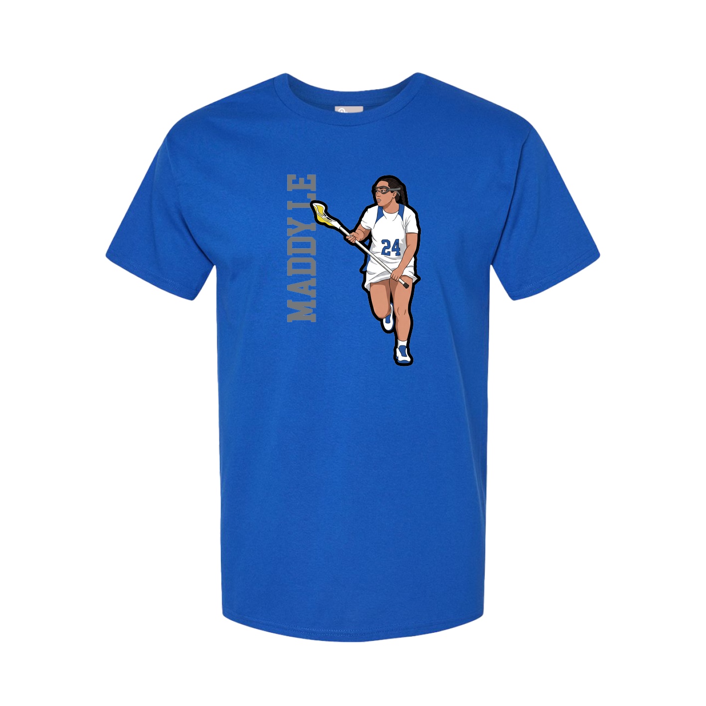 Tee — Name Vertical in Royal