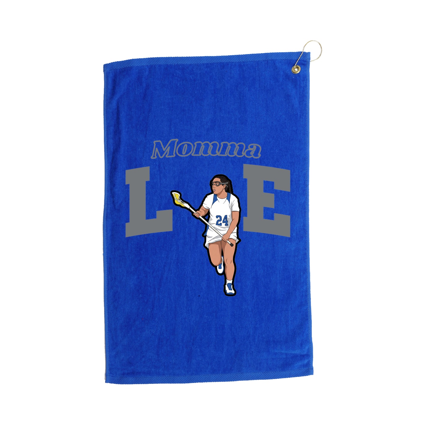 Golf Towel — Mothers Day Block in Royal