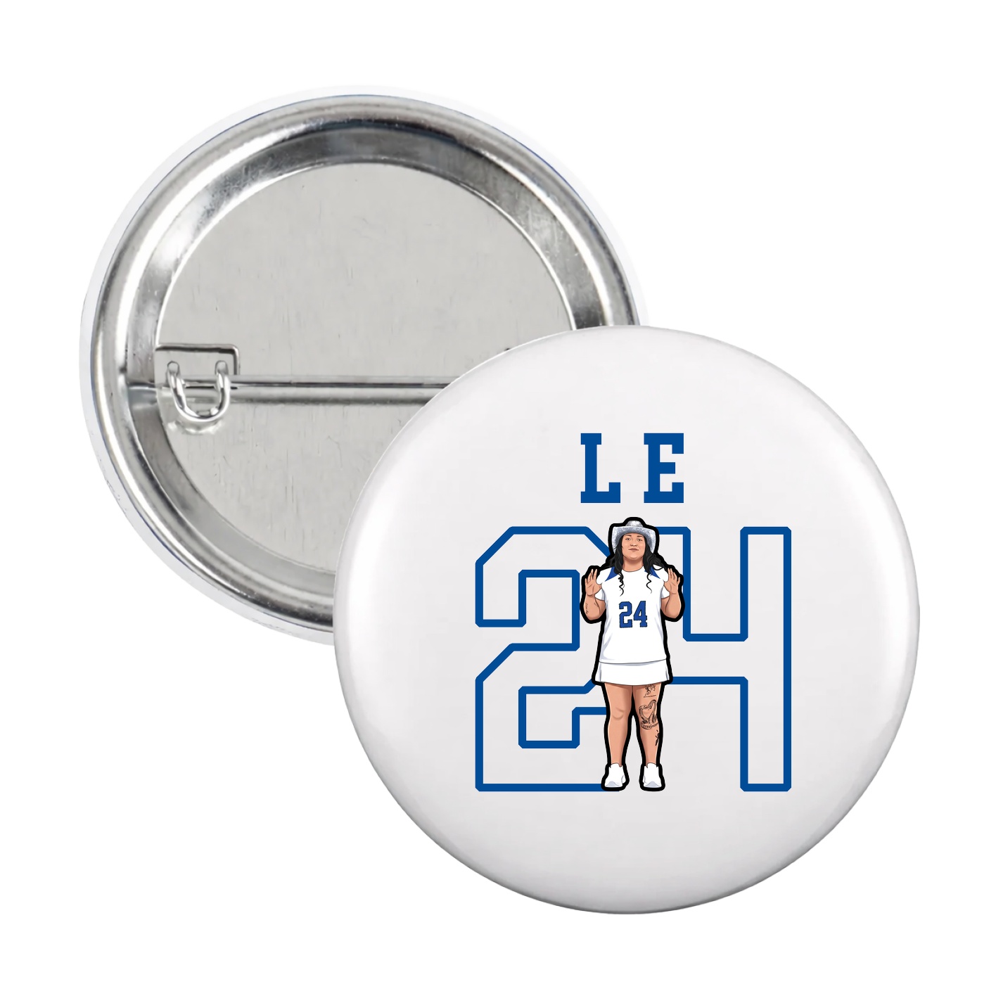 Game Day Button — Shirsey in White