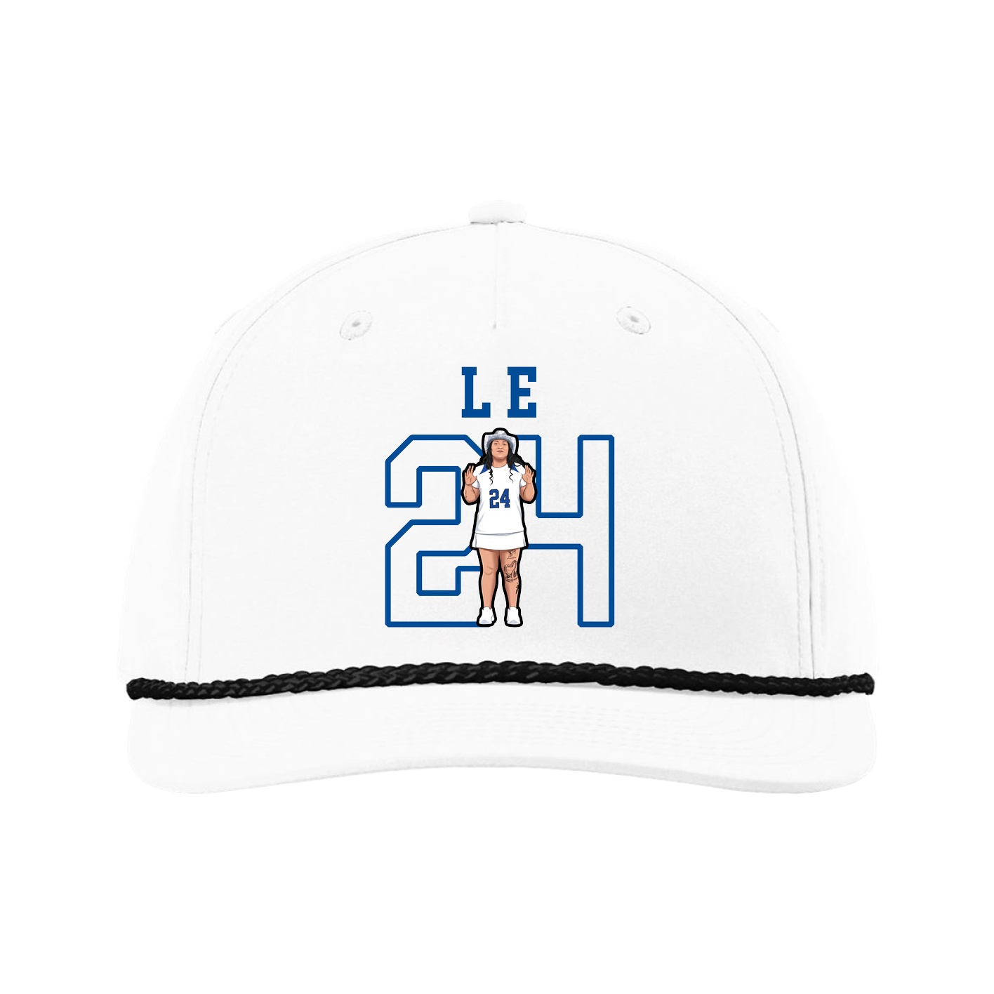 Five-Panel Classic Rope Cap — Shirsey in White