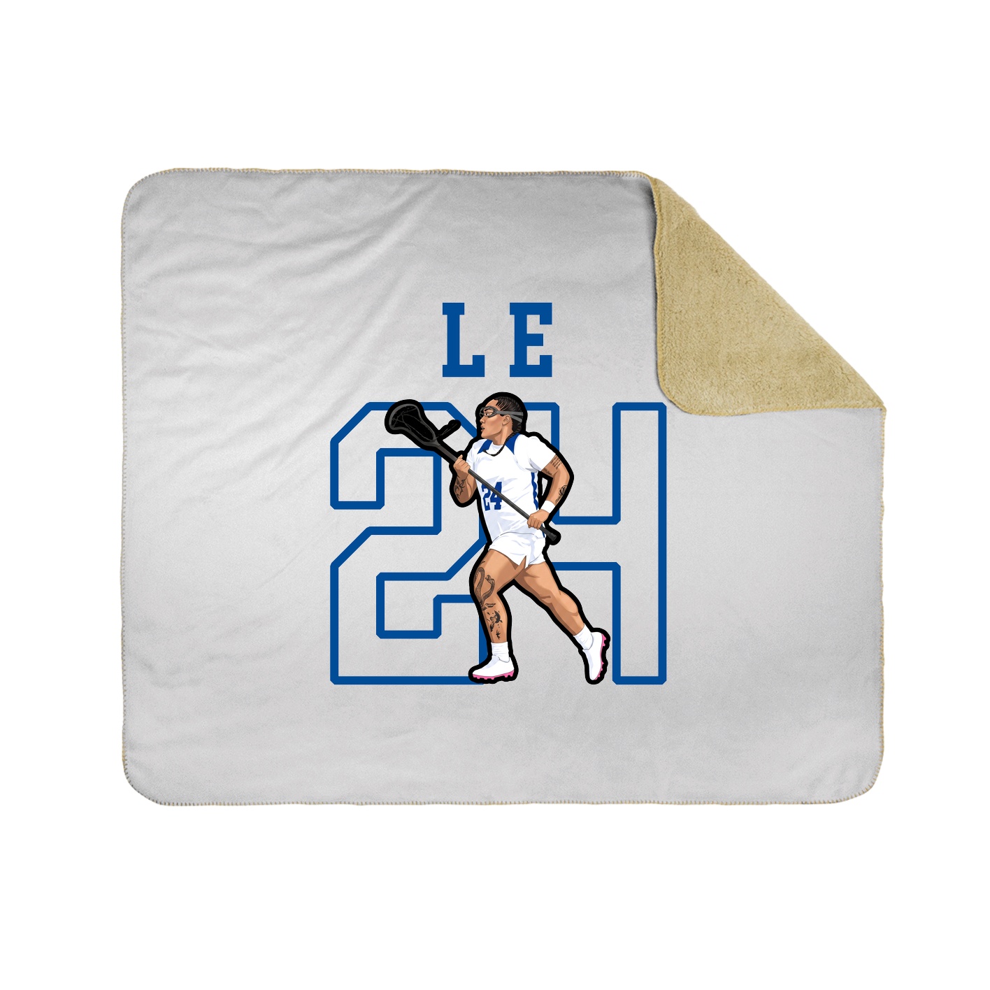 Throw Blanket — Shirsey in White