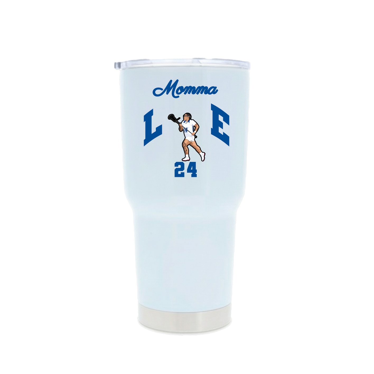 30oz Stainless Steel Tumbler — Mothers Day Arch in White