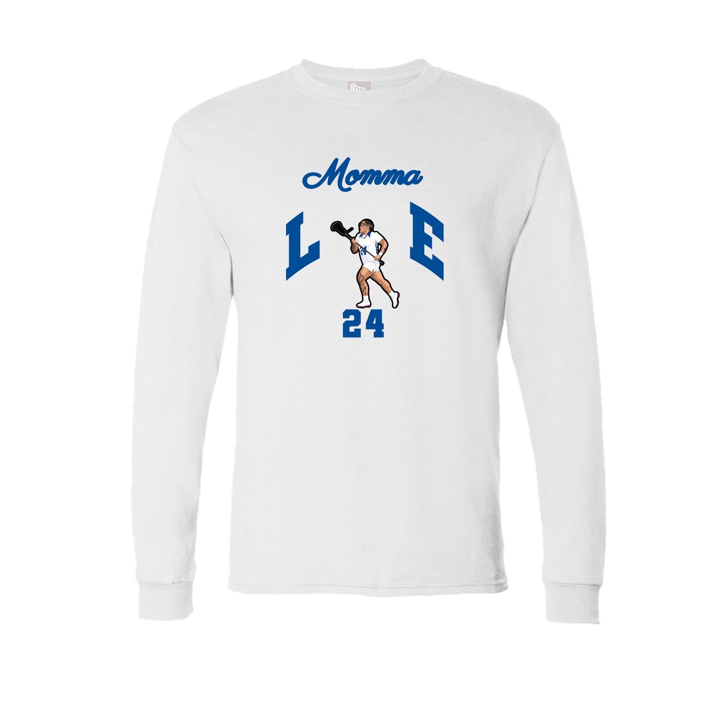 Long Sleeve Tee — Mothers Day Arch in White
