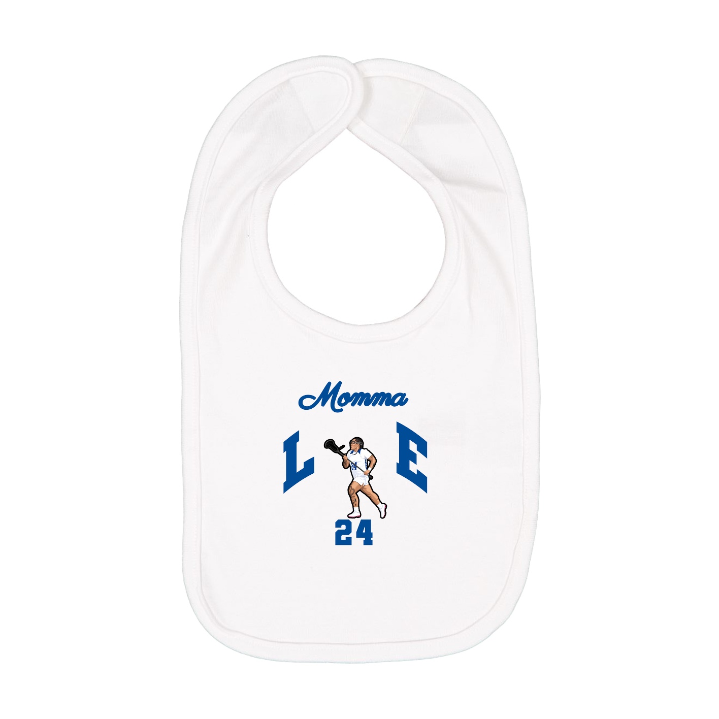 Infant Bib — Mothers Day Arch in White