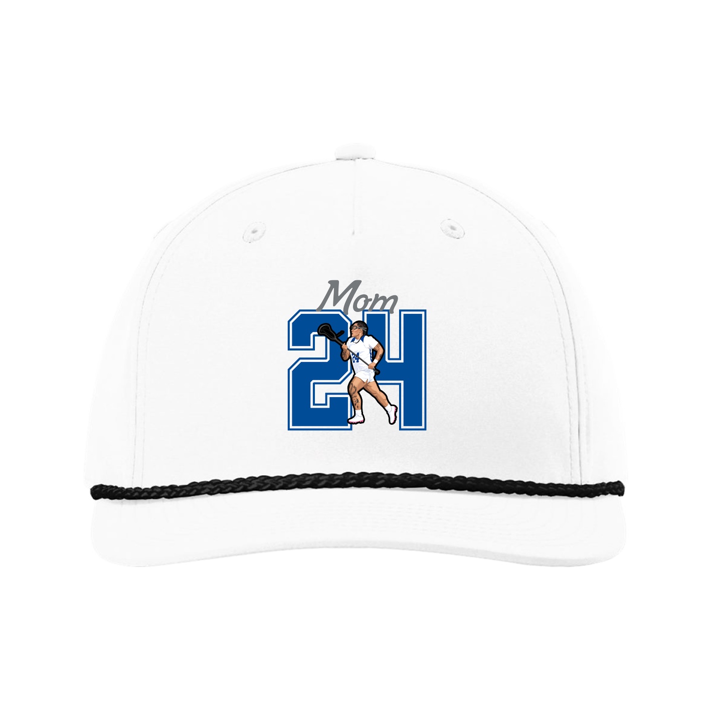 Five-Panel Classic Rope Cap — Mothers Day Shirsey in White