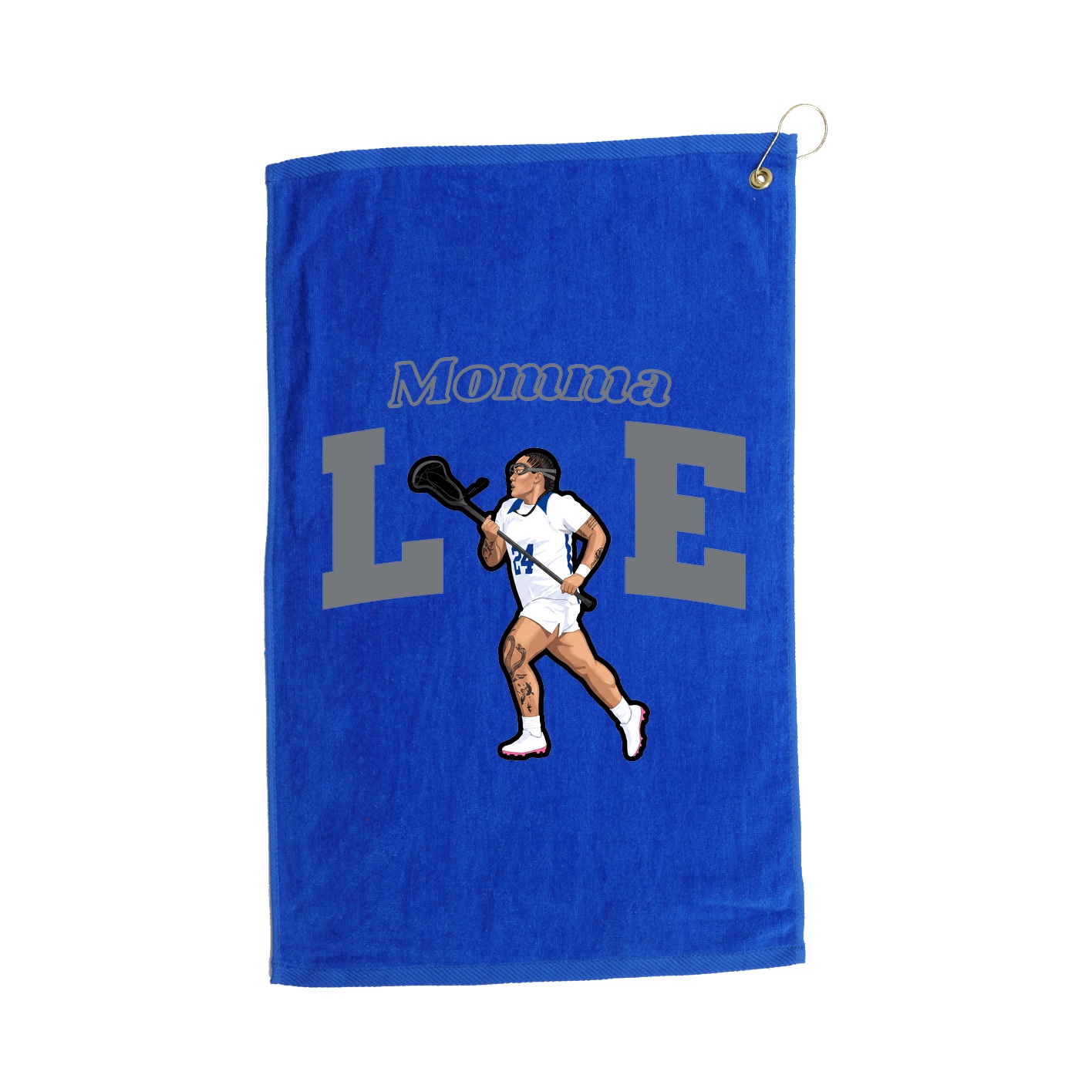 Golf Towel — Mothers Day Block in Royal