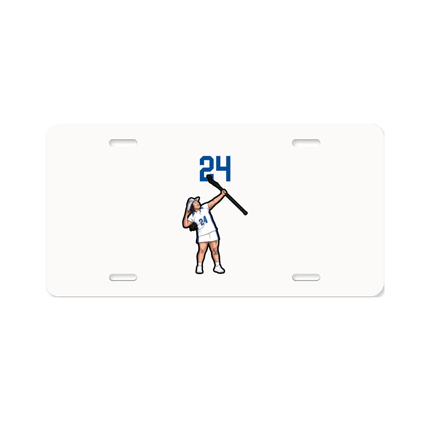 License Plate — Number Top in Classic