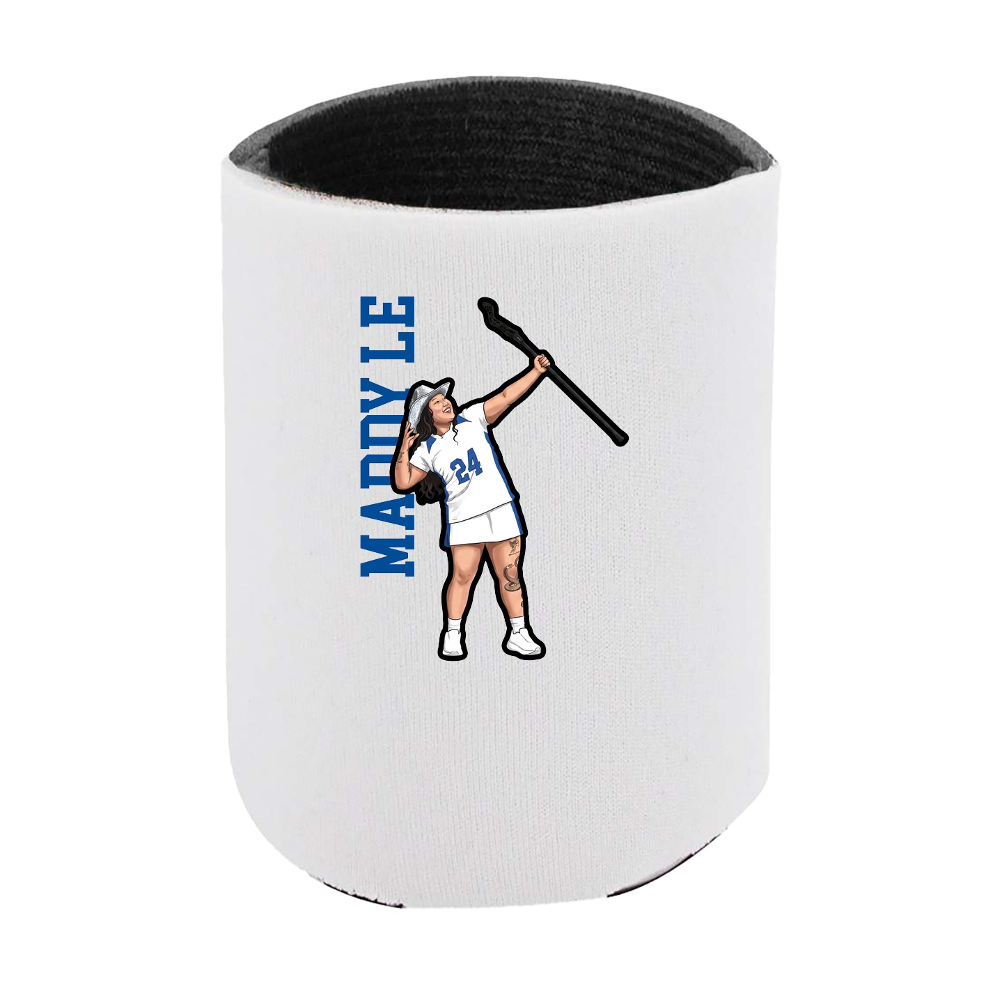 Can Holder — Name Vertical in White
