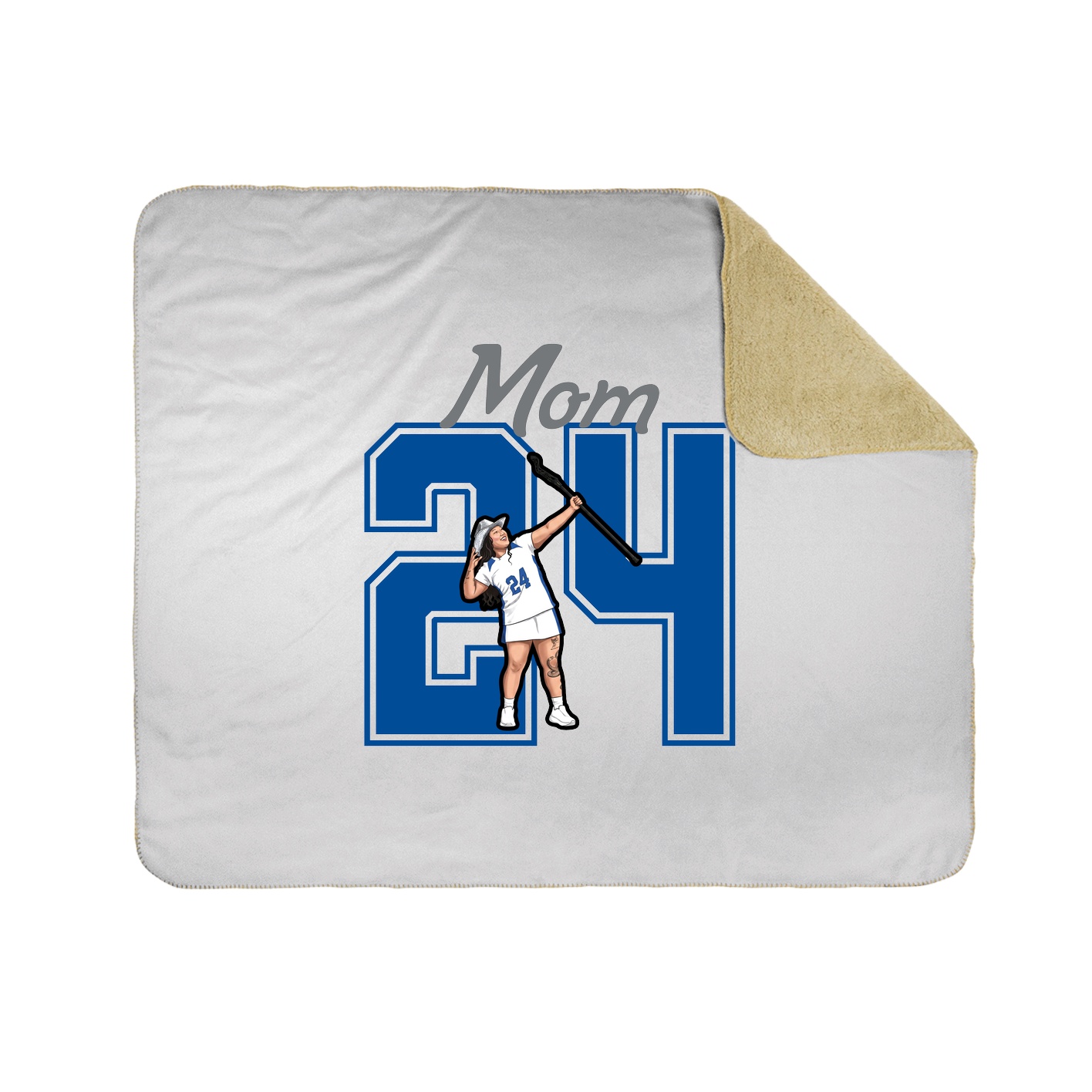 Throw Blanket — Mothers Day Shirsey in White