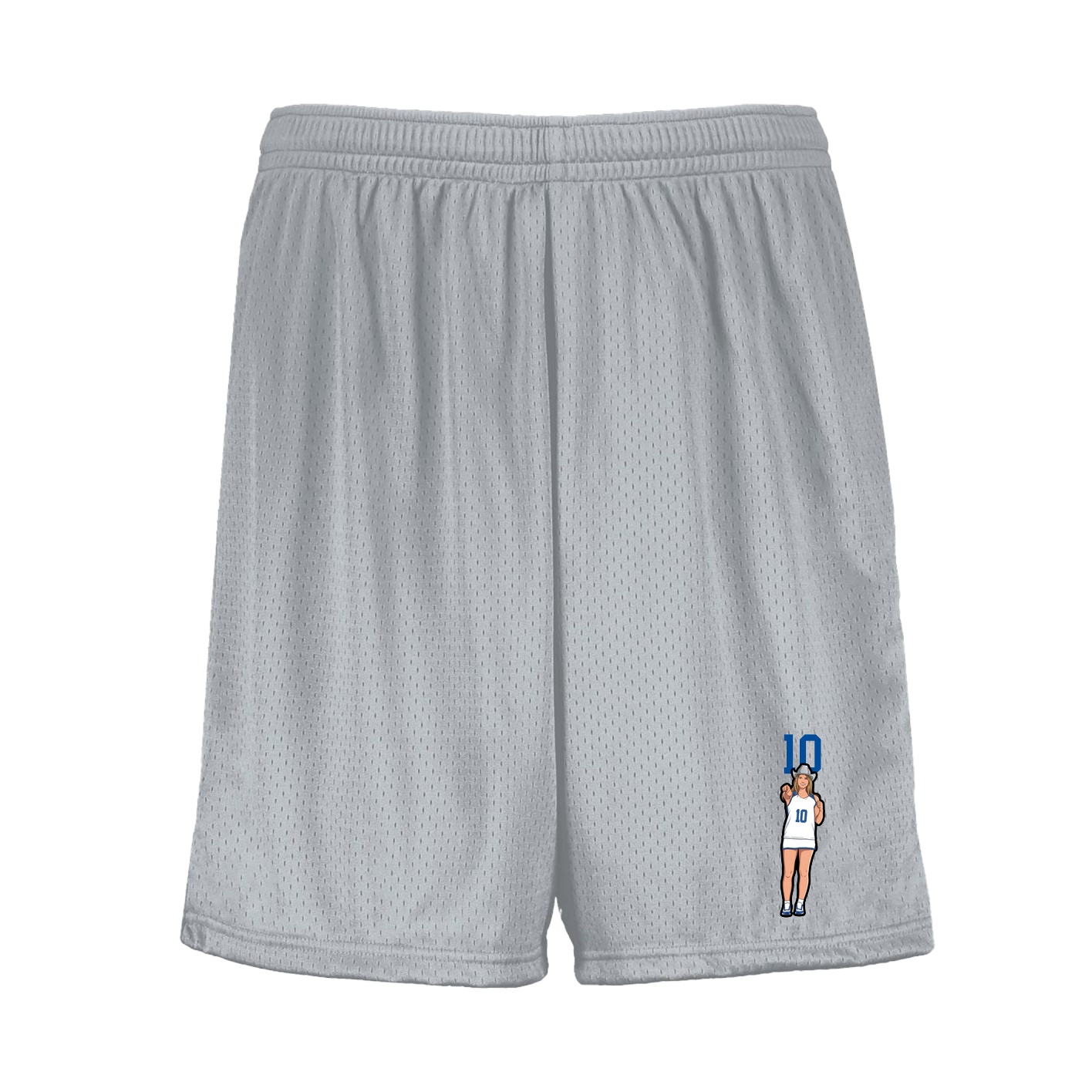 Shorts — Number Top in Silver