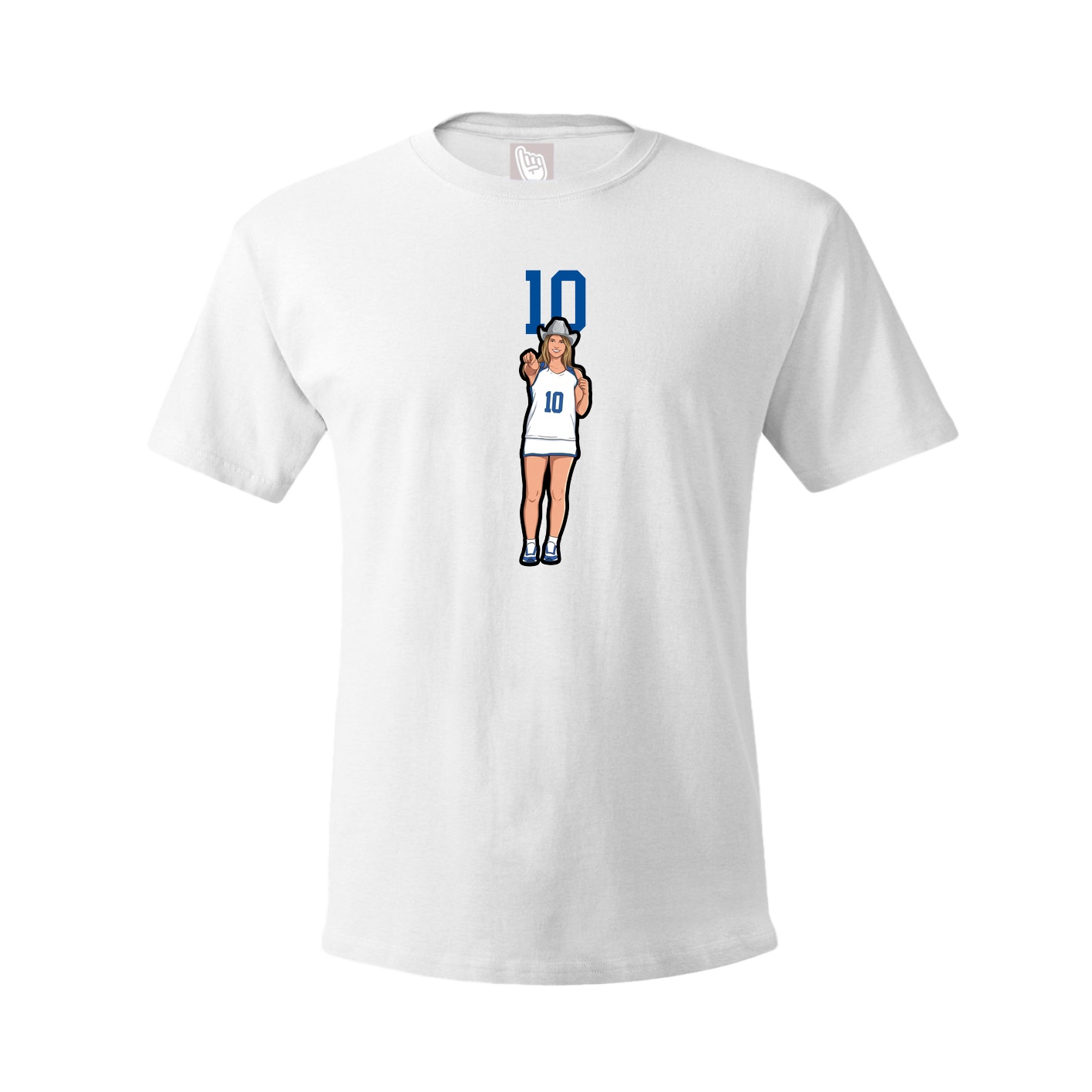 Tee — Number Top in White