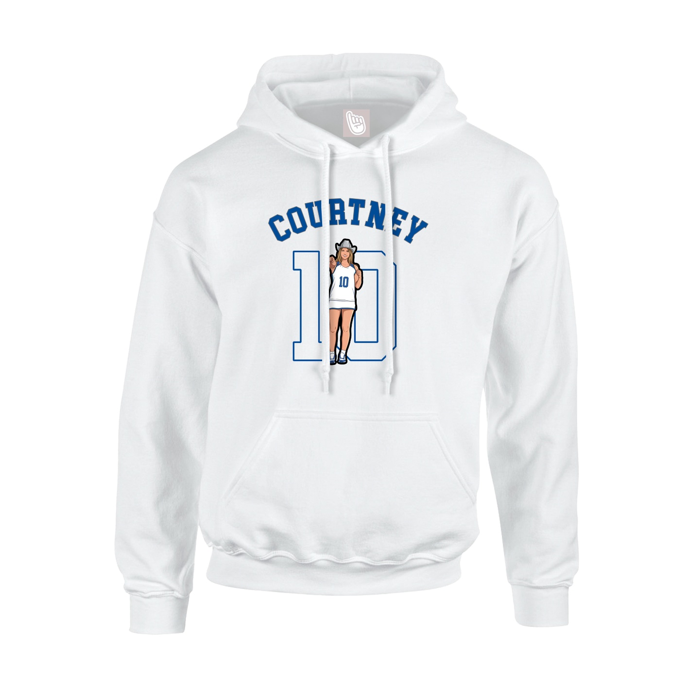 Youth Hoodie — Shirsey Arch in White