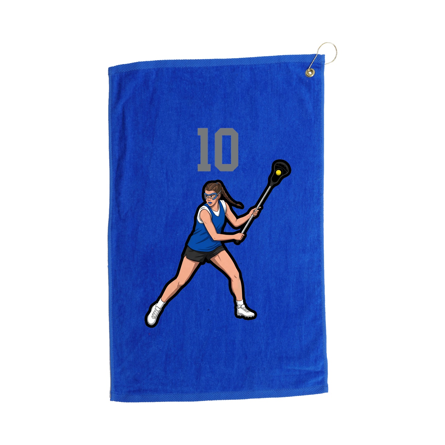 Golf Towel — Number Top in Royal