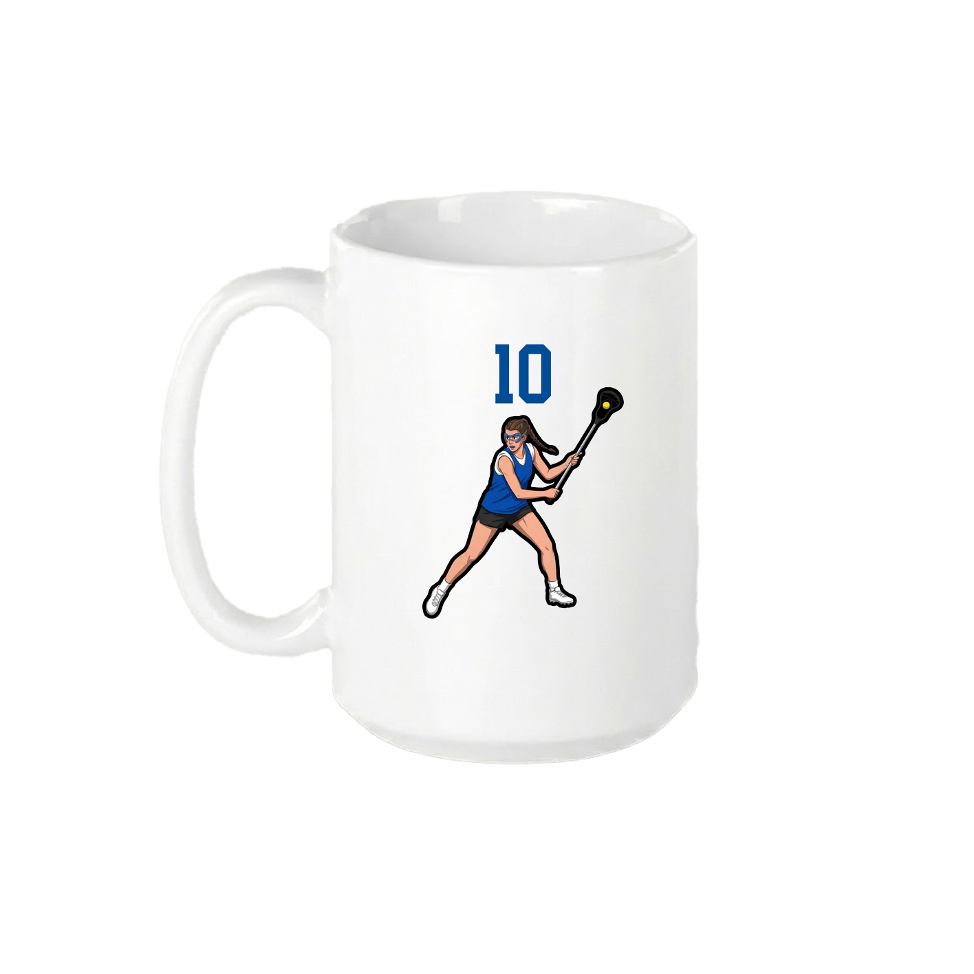 15oz Coffee Mug — Number Top in White