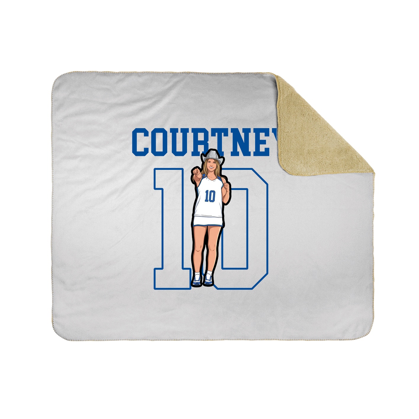Throw Blanket — Shirsey in White