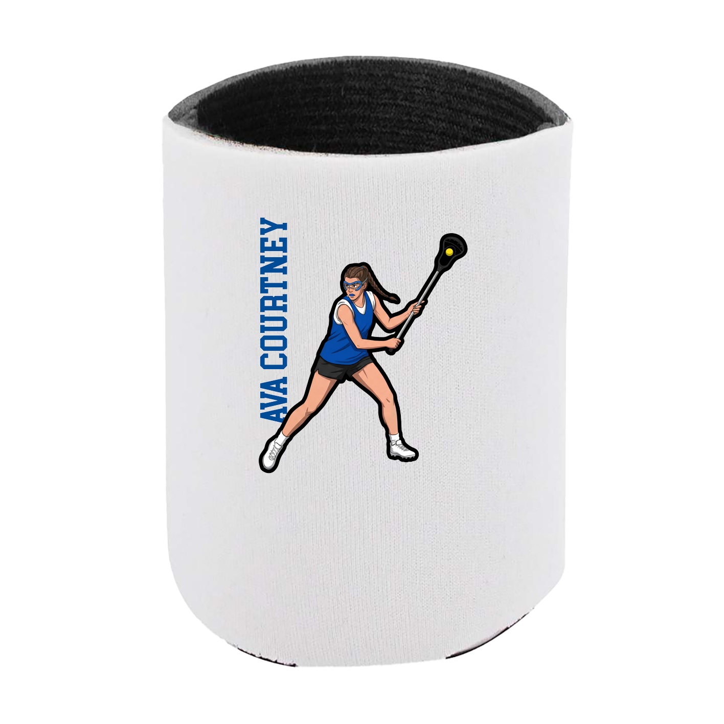 Can Holder — Name Vertical in White