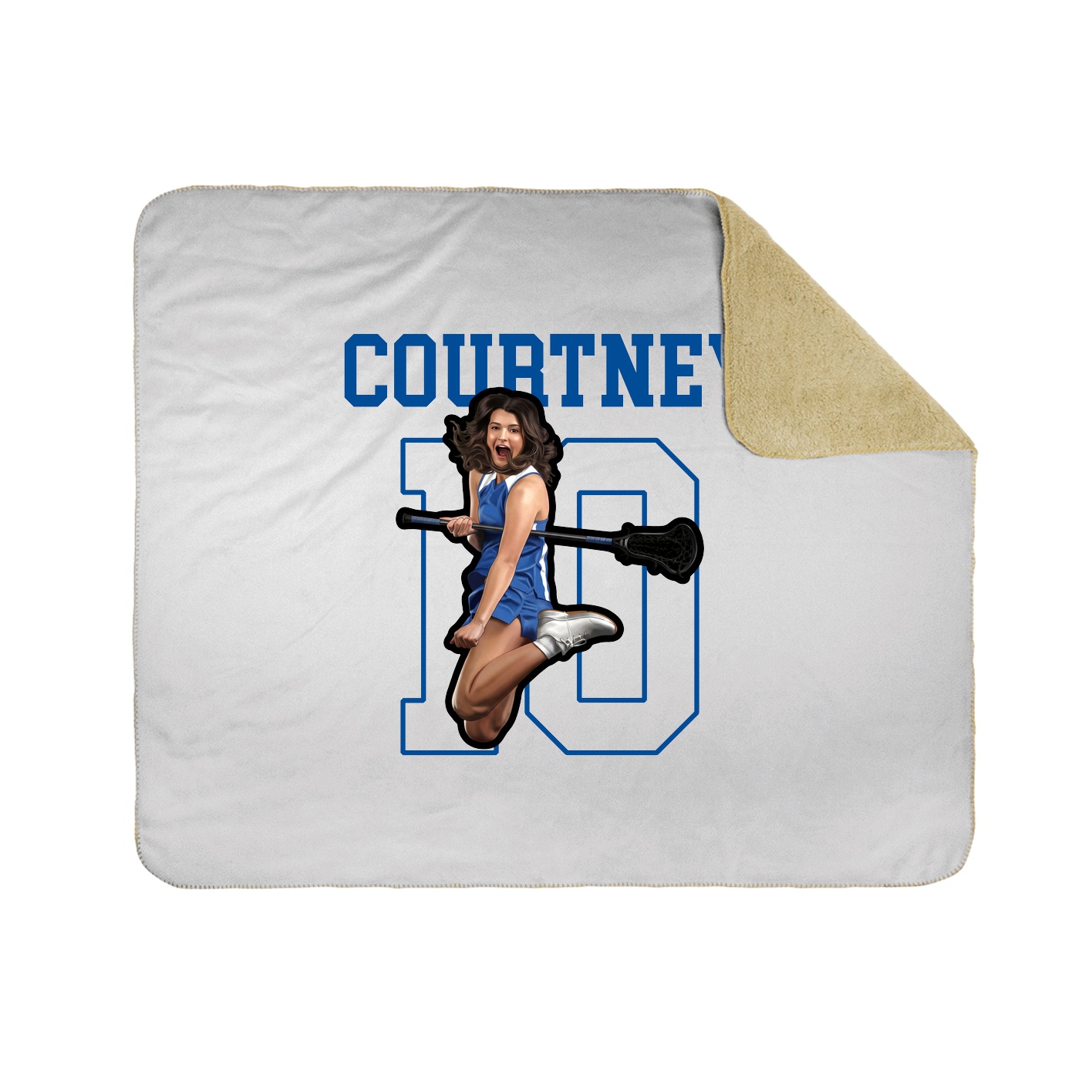 50x60 Sherpa Lined Throw Blanket