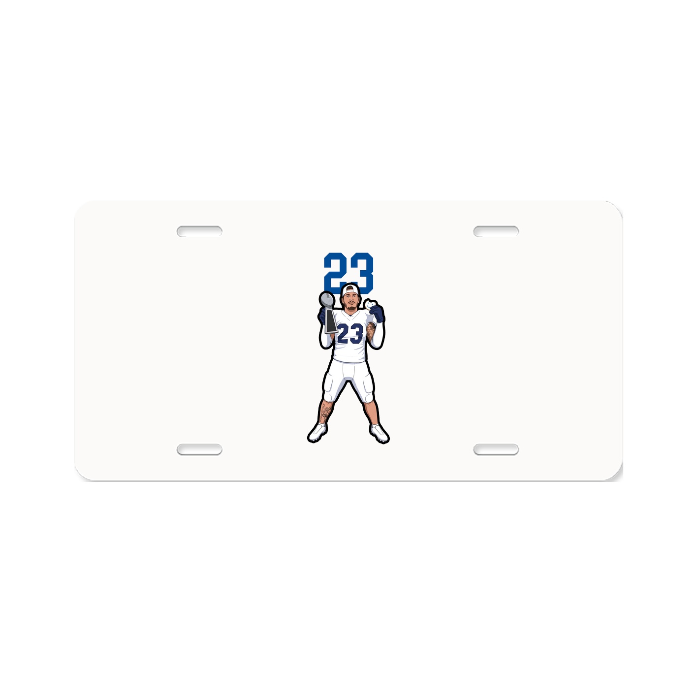 License Plate — Number Top in Classic