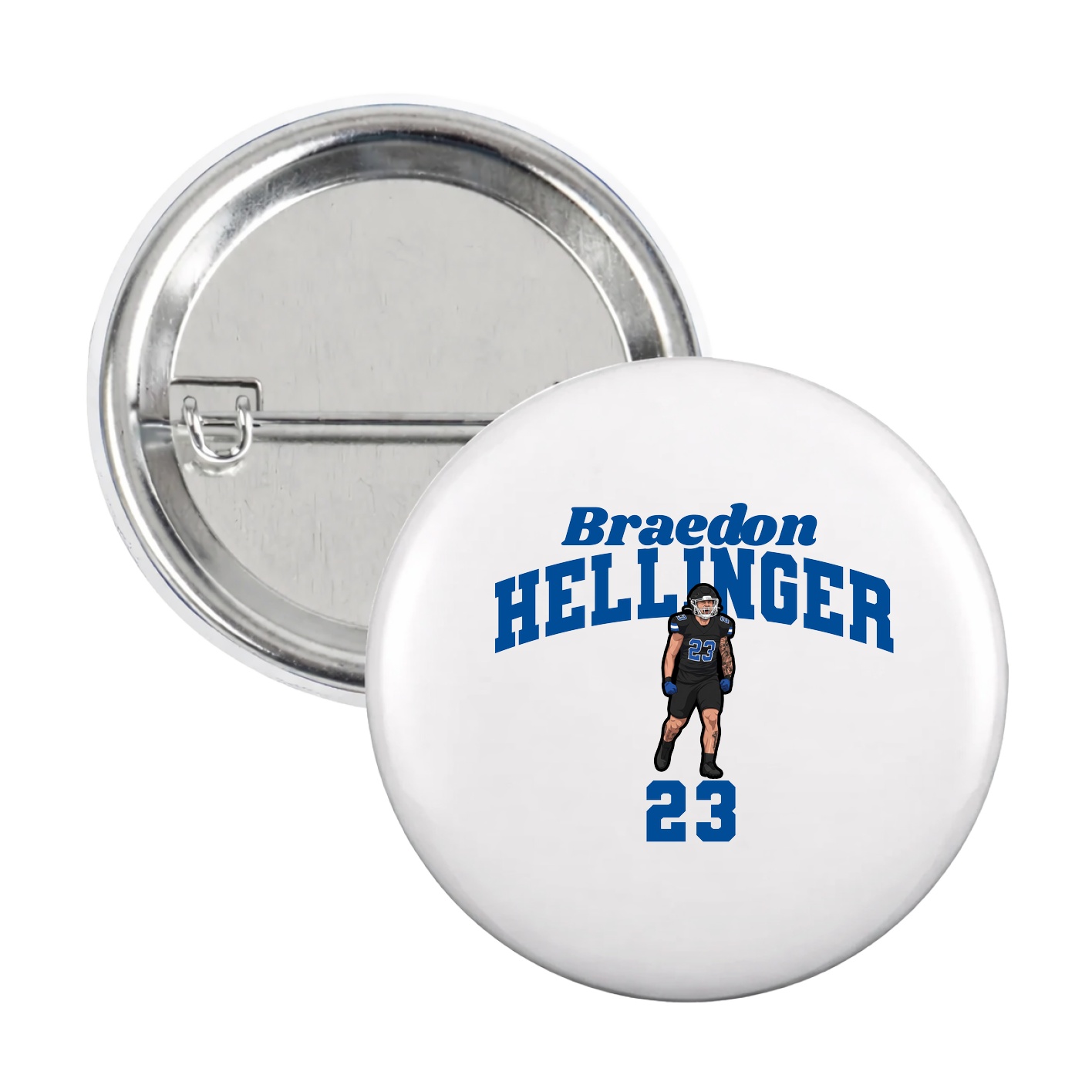 Game Day Button — Signature Arch in White