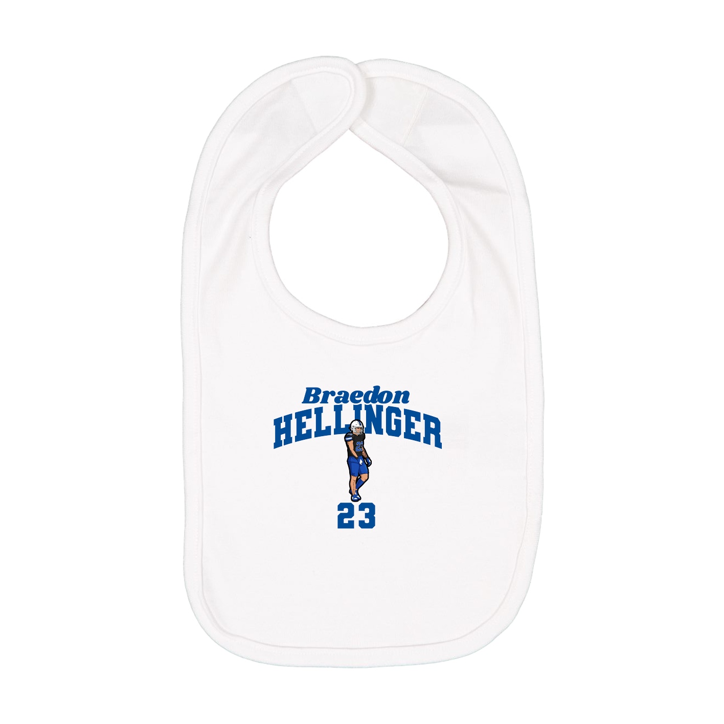 Infant Bib — Signature Arch in White