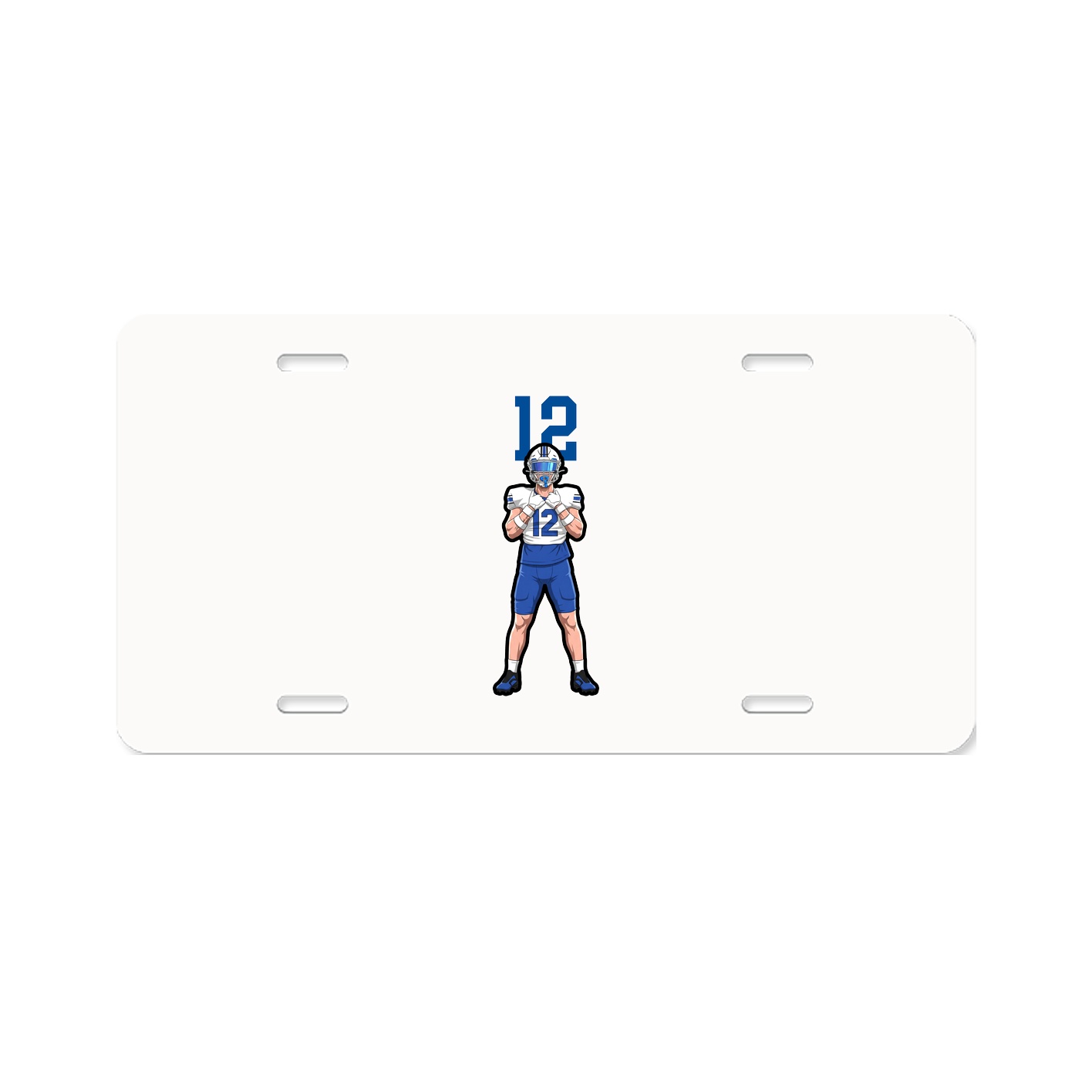 License Plate — Number Top in Classic