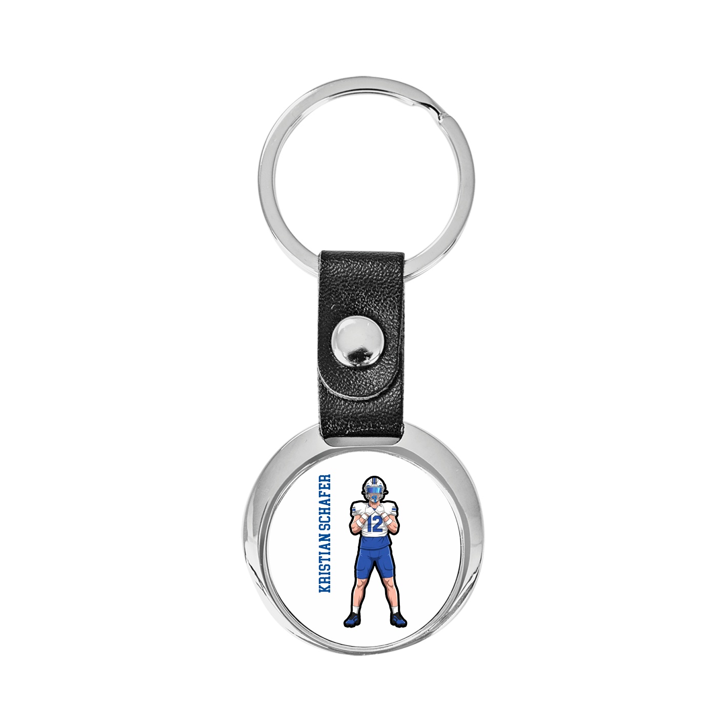 Key Chain — Name Vertical in Classic