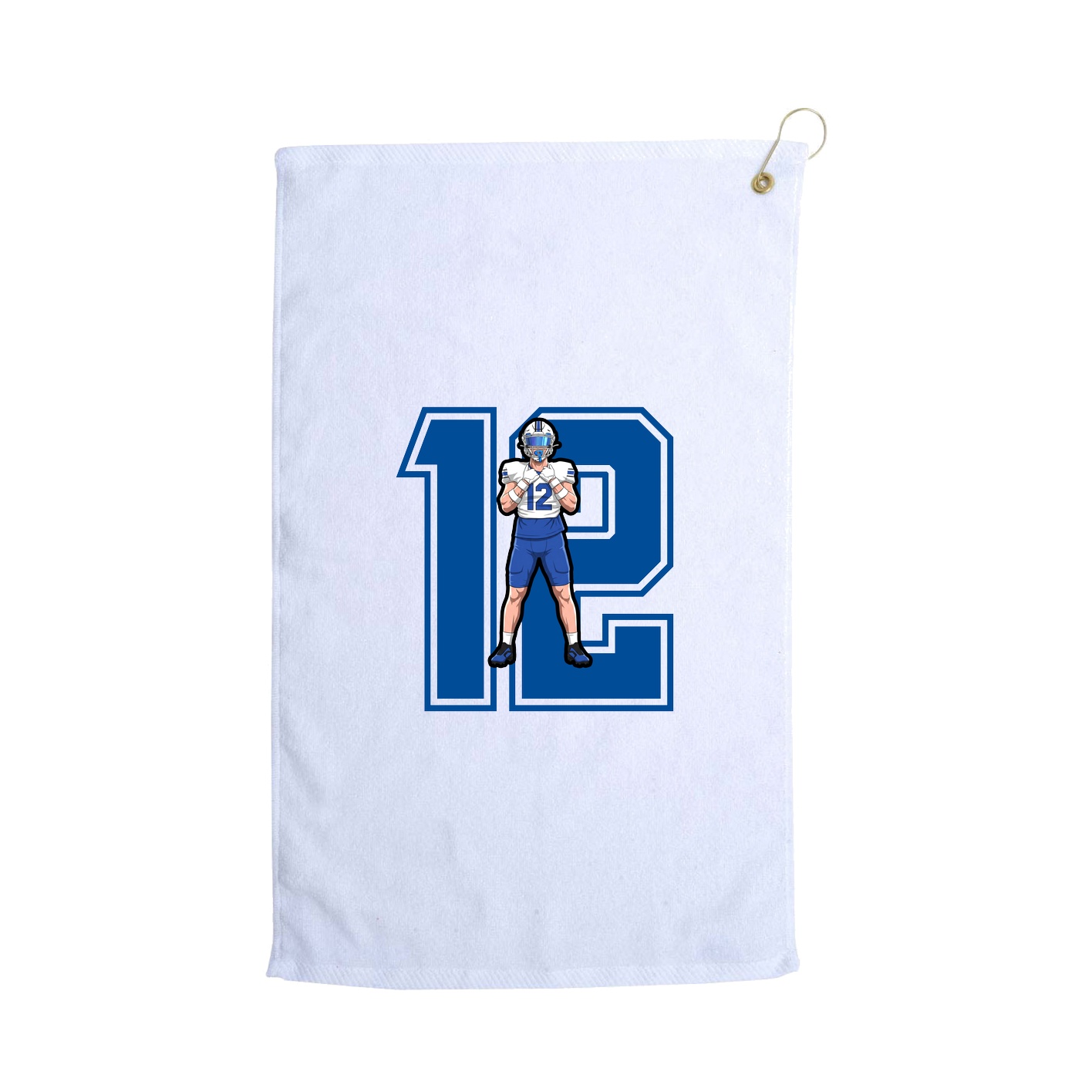 Golf Towel — Number in White