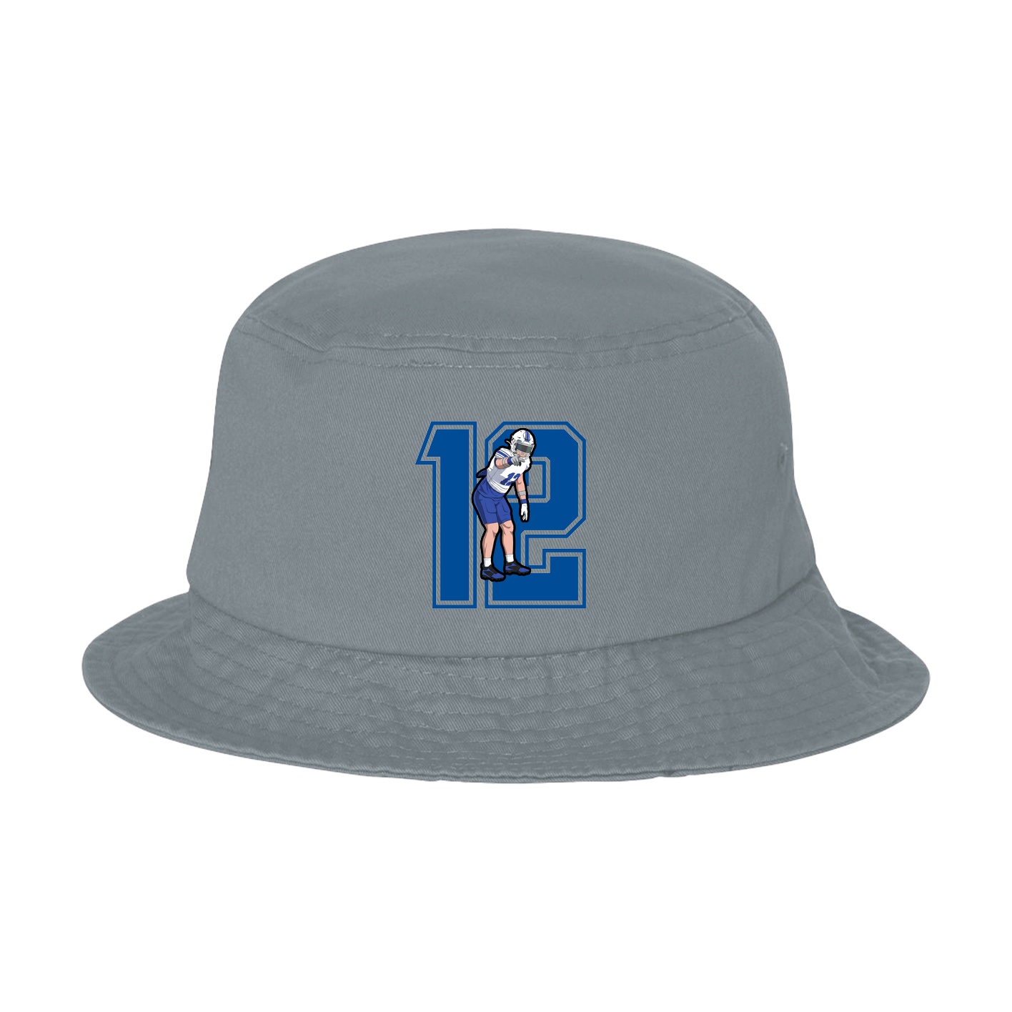 Bucket Cap — Number in Grey