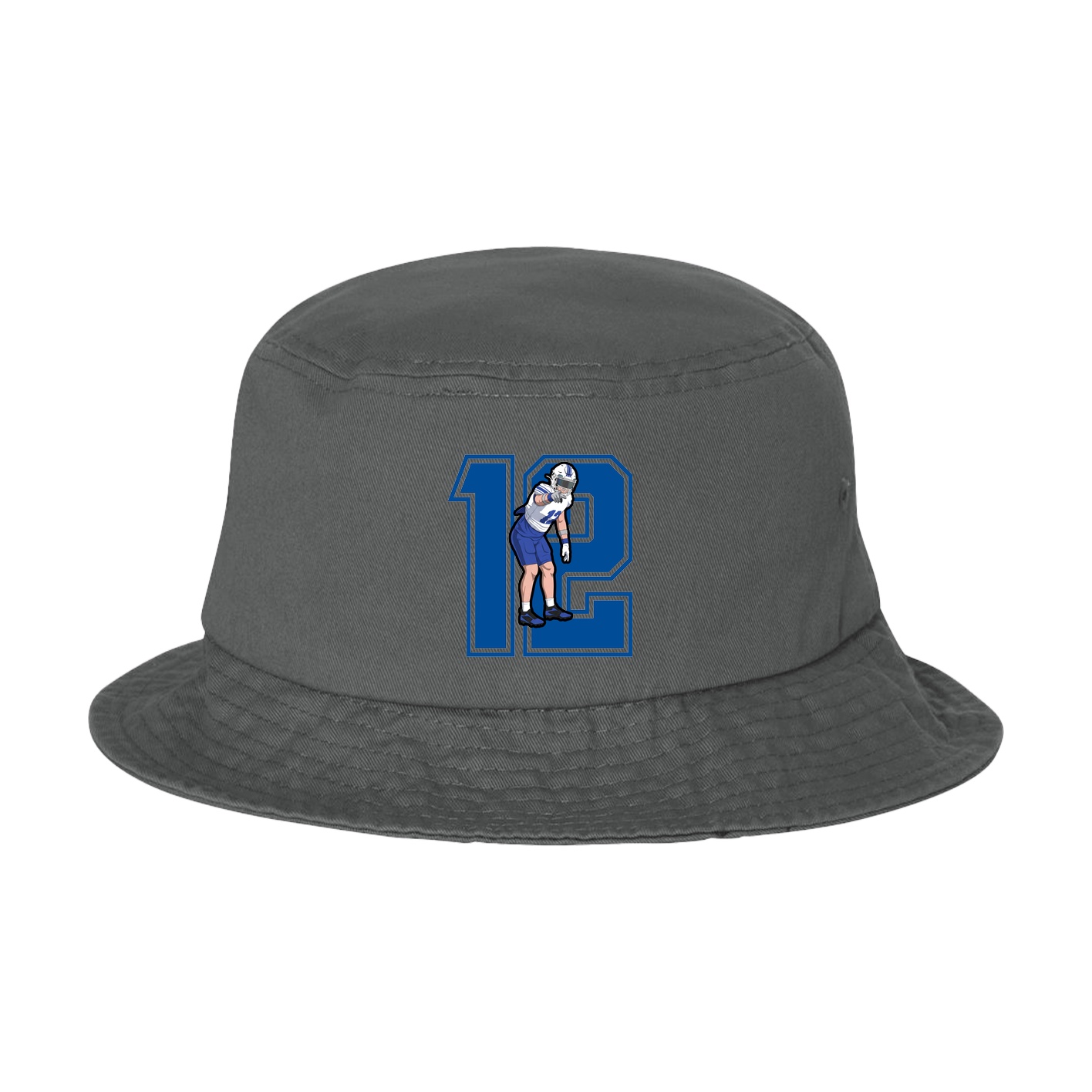 Bucket Cap — Number in Grey